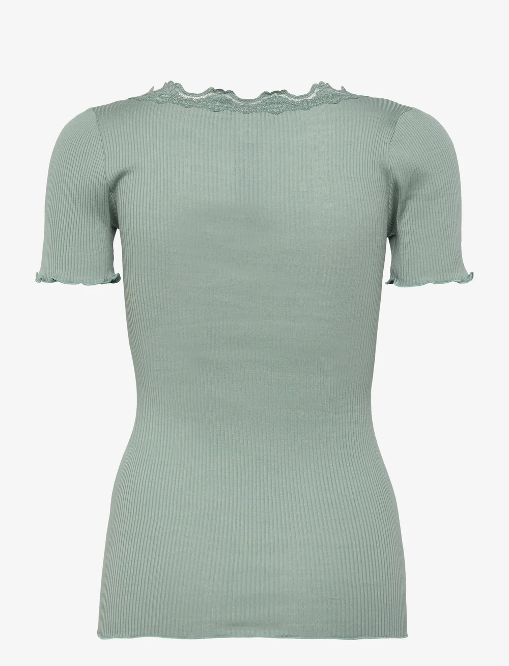 Rosemunde - RWBeatha SS Regular W button T-shir - t-shirts - chinois green - 2