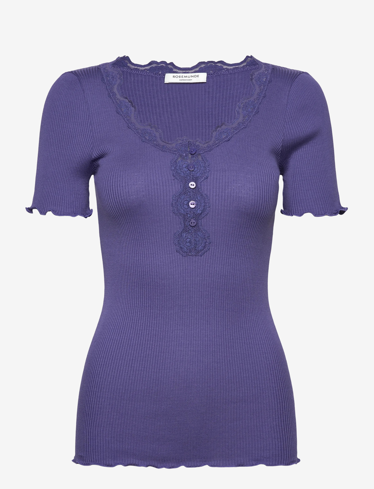 Rosemunde - RWBeatha SS Regular W button T-shir - skipper blue - 0