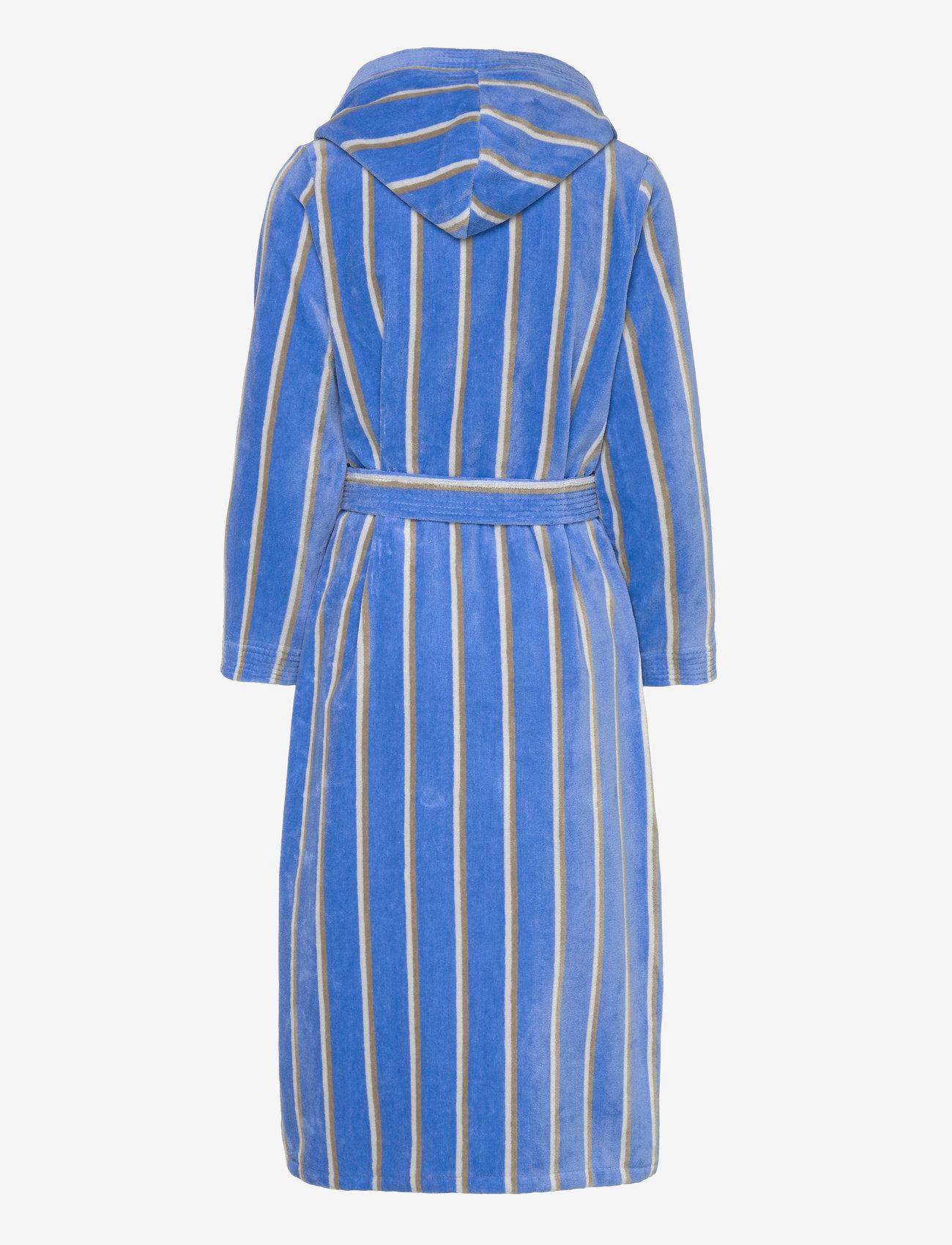 Rosemunde - RWAdamo Striped Hooded Robe - beach blue stripe print - 1