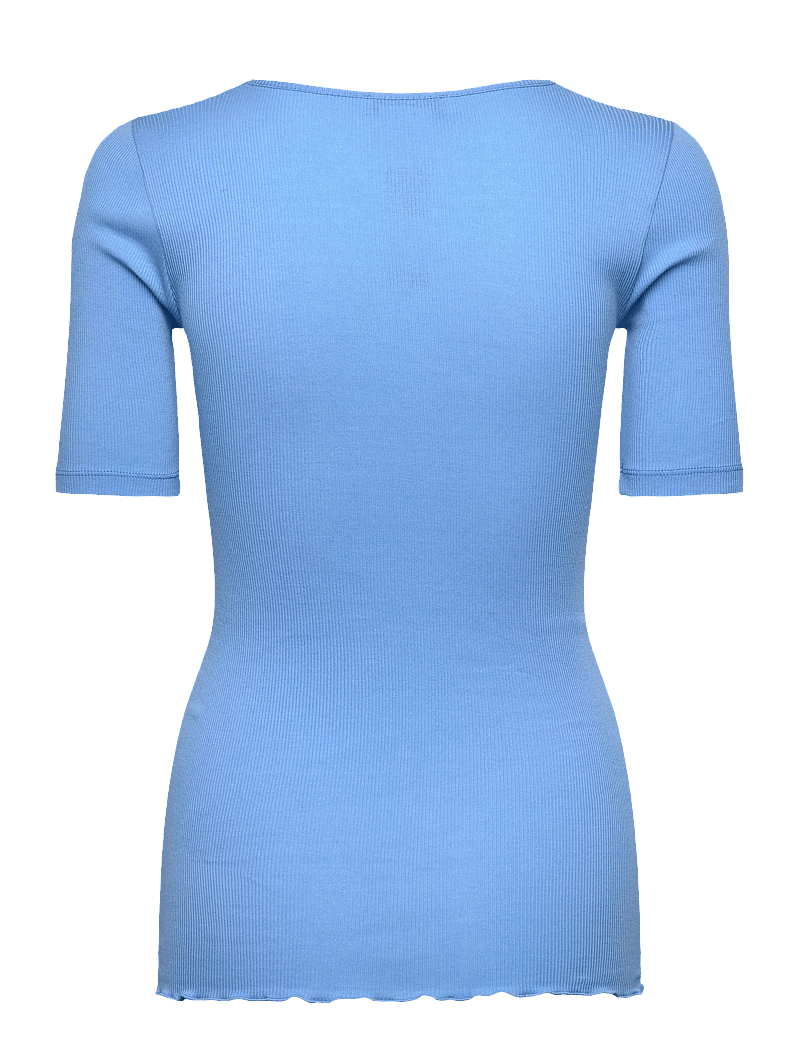 Rosemunde - RWBernadine 2/4 Regular V-neck T-sh - t-shirts - little boy blue - 1