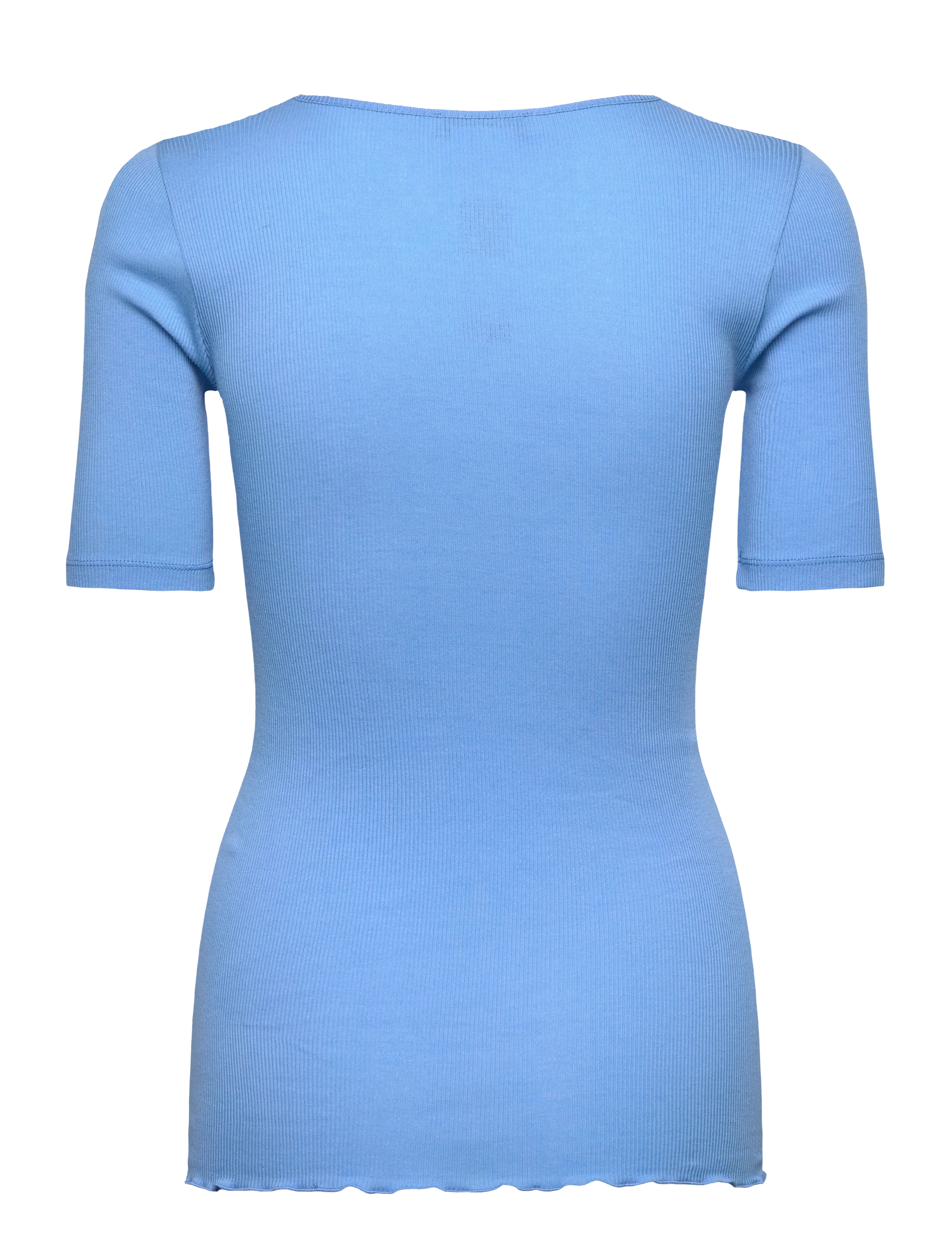 Rosemunde - RWBernadine 2/4 Regular V-neck T-sh - t-shirts - little boy blue - 1