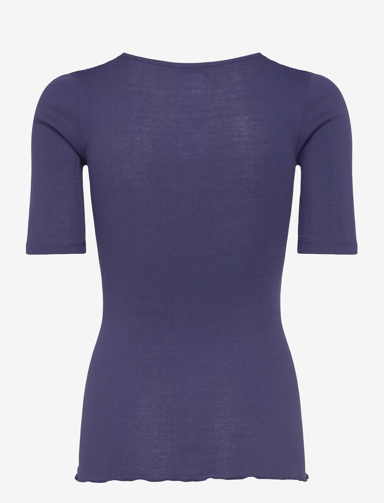 Rosemunde - RWBernadine 2/4 Regular V-neck T-sh - t-shirts - skipper blue - 1