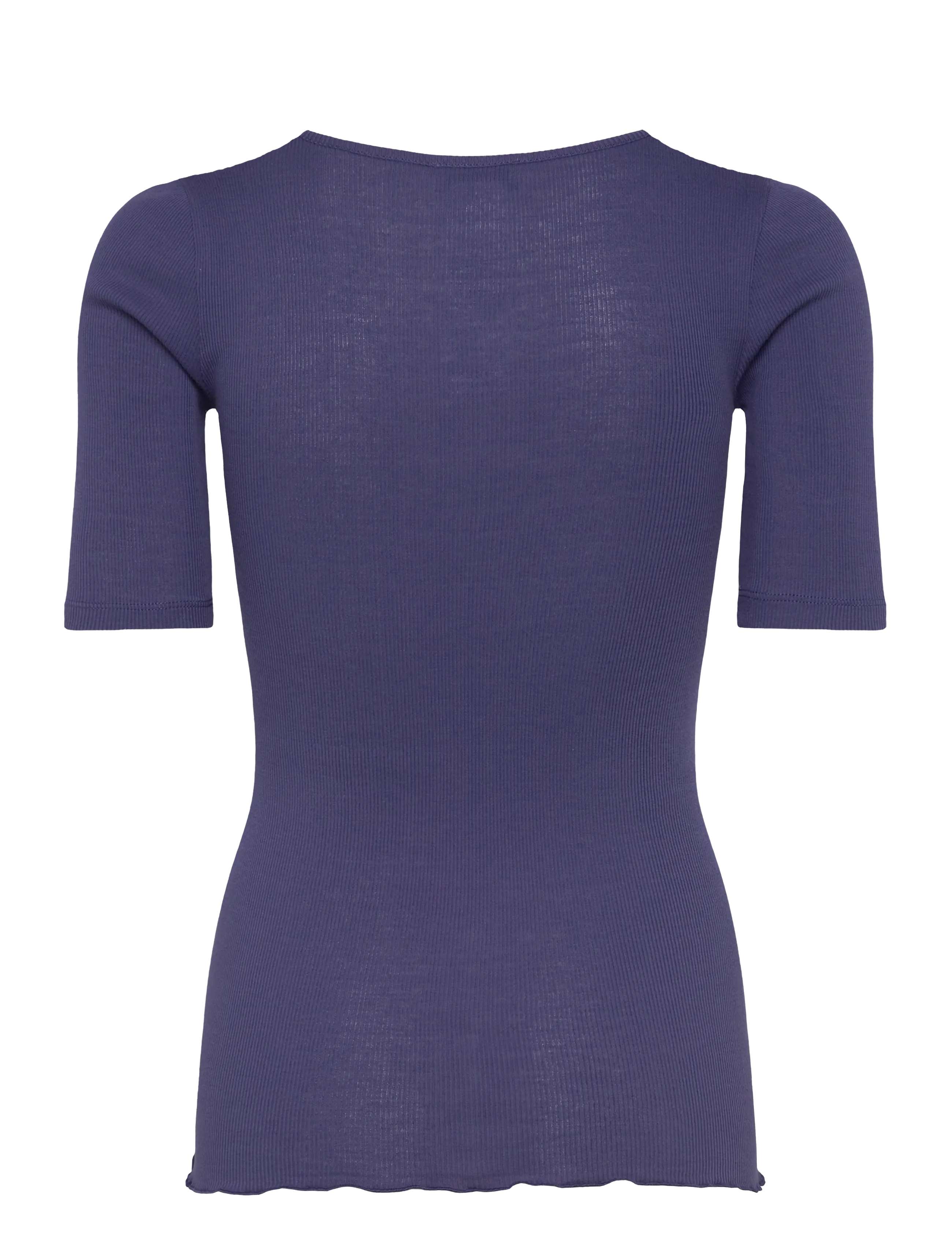 Rosemunde - RWBernadine 2/4 Regular V-neck T-sh - t-shirts - skipper blue - 1