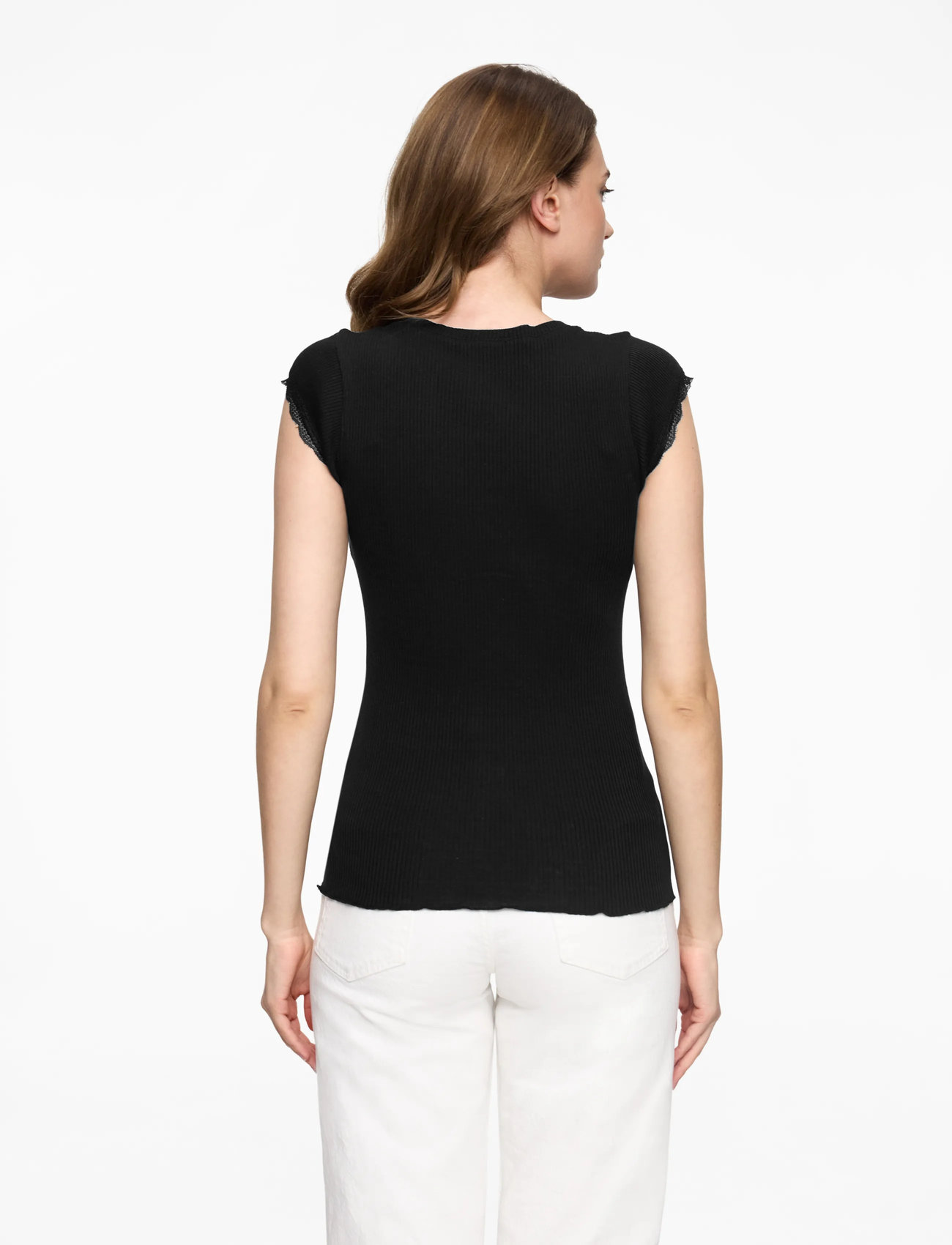 Rosemunde - RWBaybay SS Regular T-shirt - t-shirts - black - 4