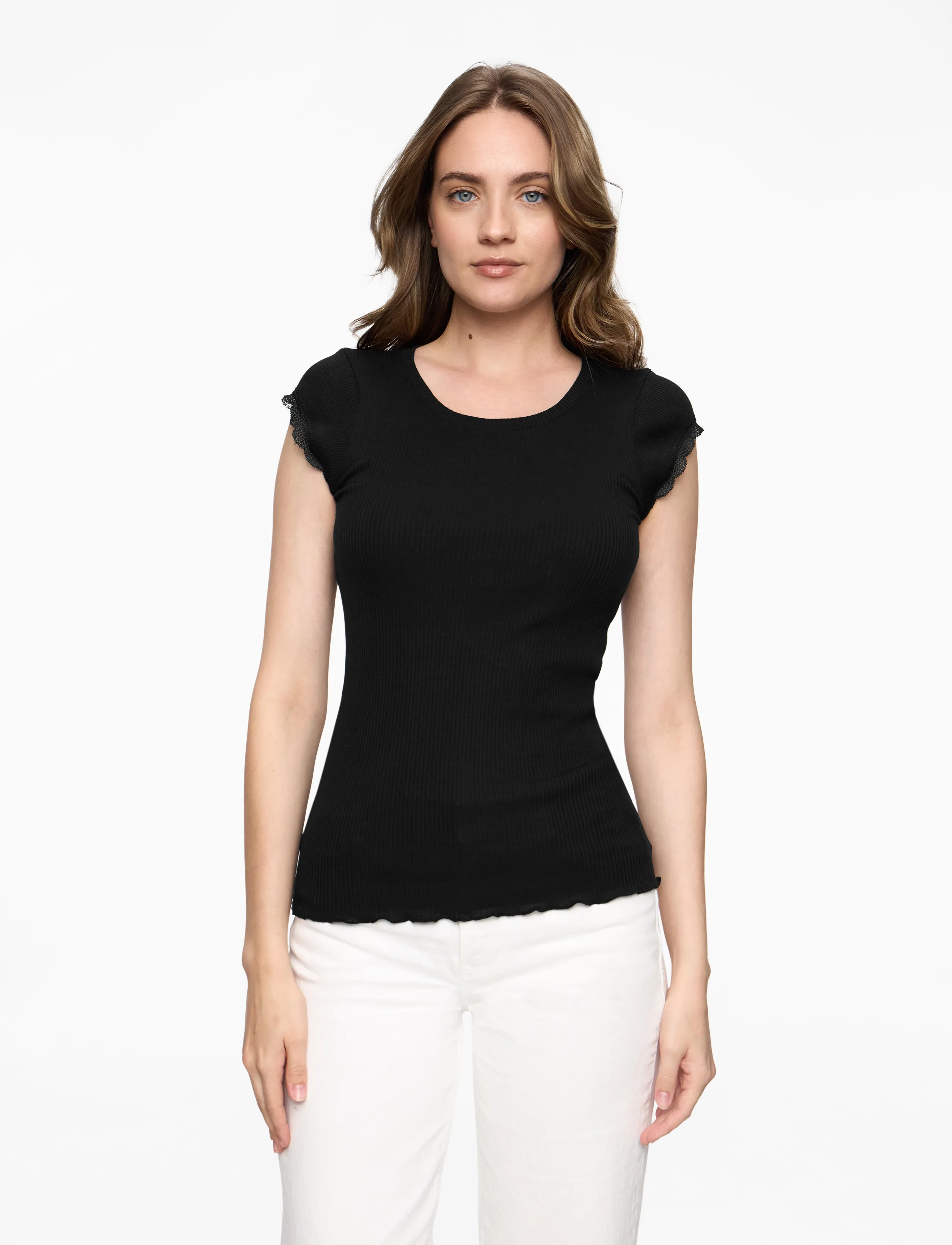 Rosemunde RWBaybay SS Regular T-shirt - T-shirts & Toppar - BLACK / black
