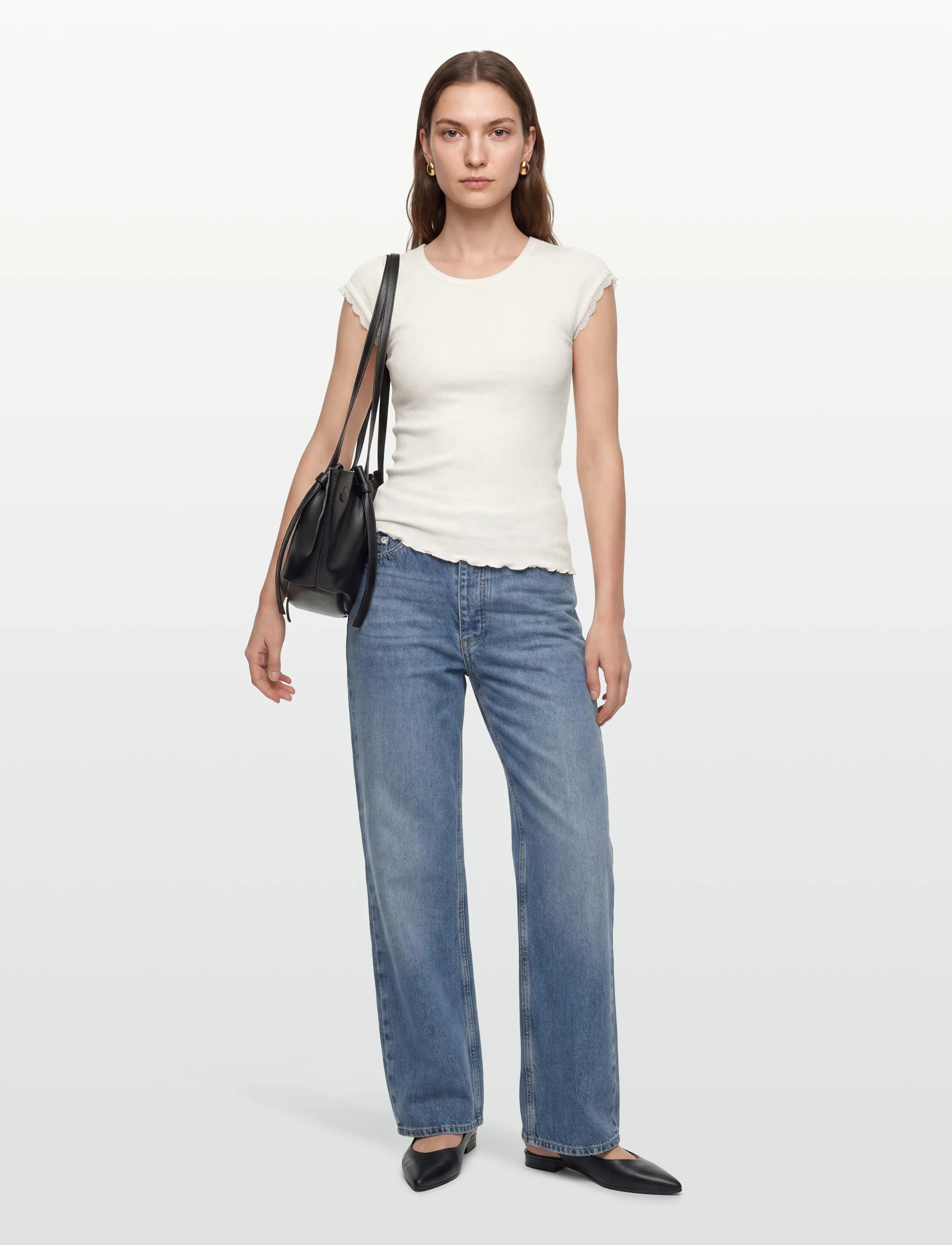 Rosemunde - RWBaybay SS Regular T-shirt - stuttermarbolir - ivory - 1