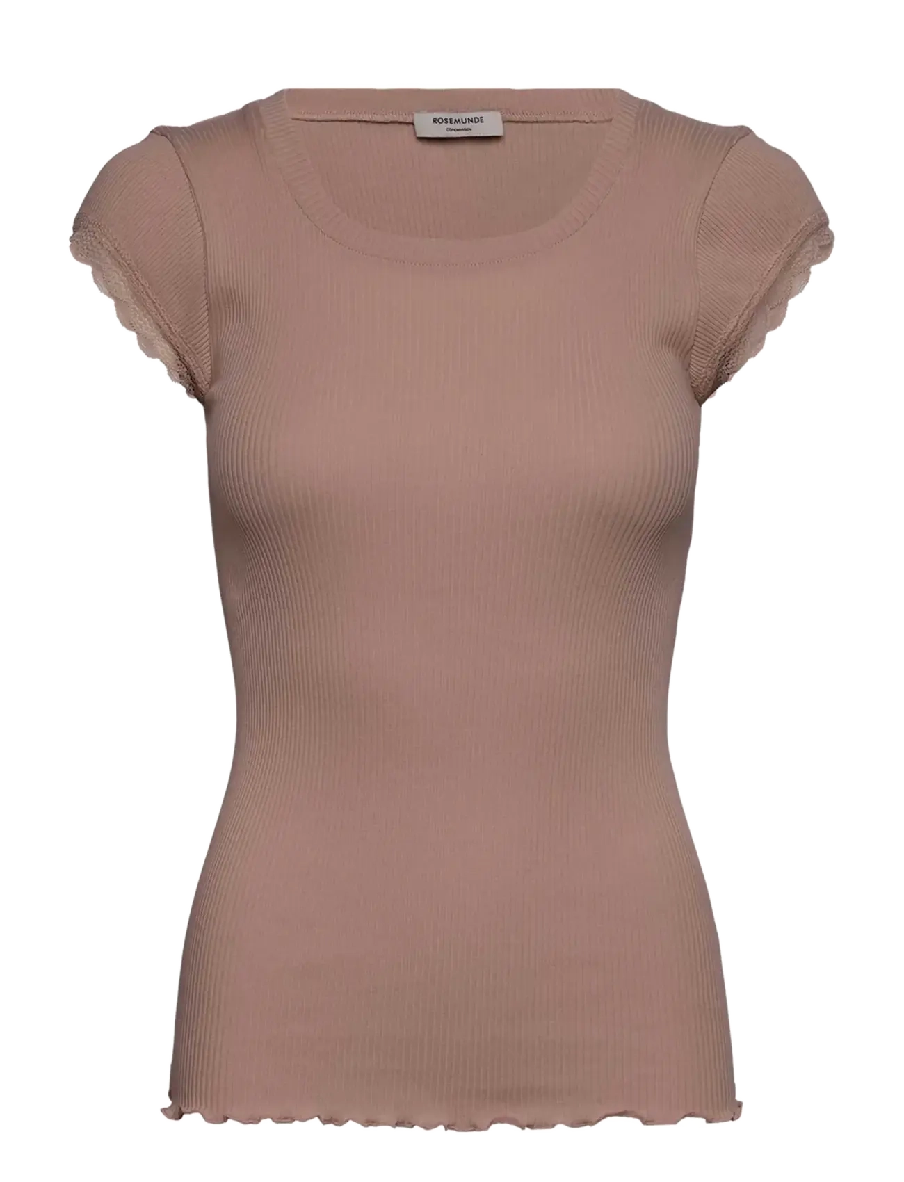 Rosemunde RWBaybay SS Regular T-shirt - T-shirts - MOCHA MERINGUE / brown