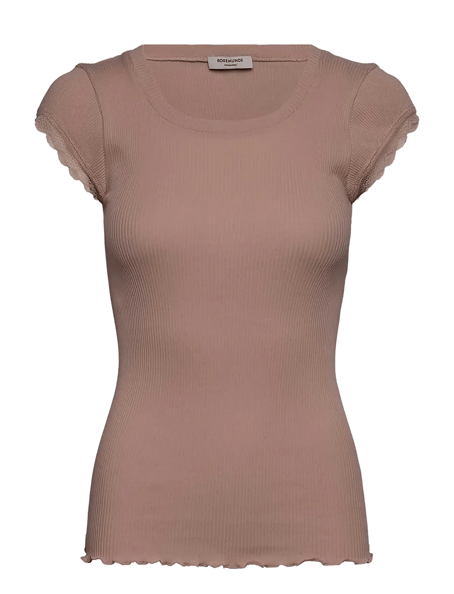 Rosemunde - RWBaybay SS Regular T-shirt - t-shirts - mocha meringue - 0