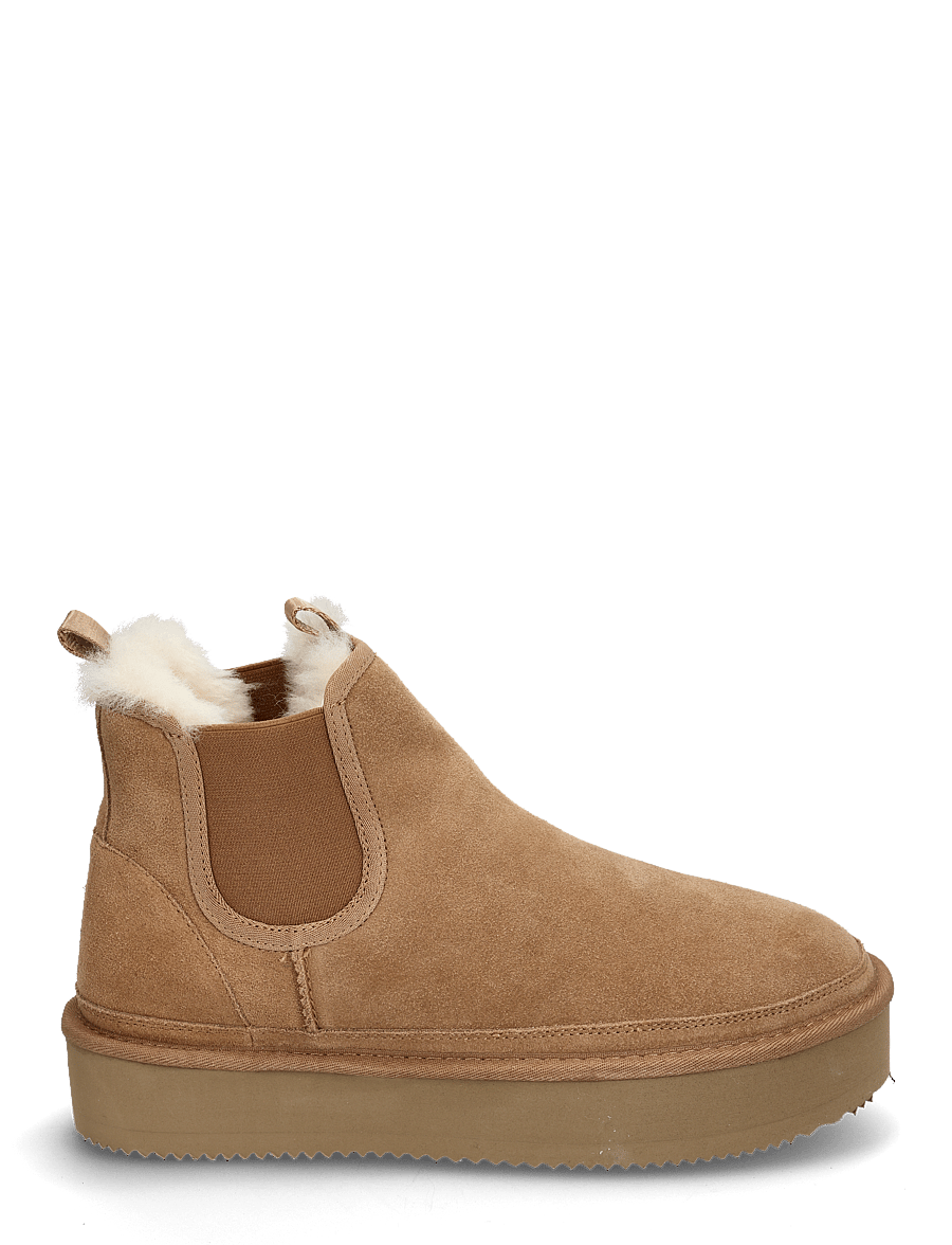 Rosemunde - RHBolina Chelsea Plateau Boot - teddy-stiefel - almond - 1