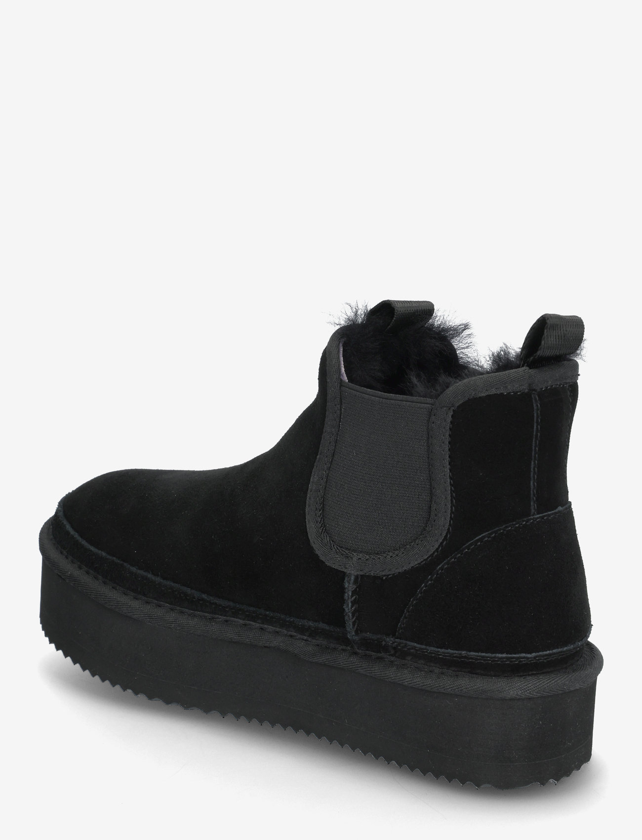 Rosemunde - RHBolina Chelsea Plateau Boot - teddy boots - black - 3