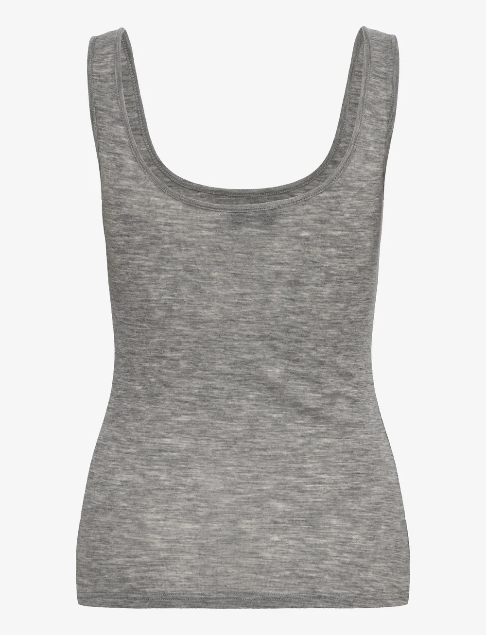 Rosemunde - RWSara Cashmere Blend SL Tank Top - topid ja varrukateta alussärgid - light grey melange - 1