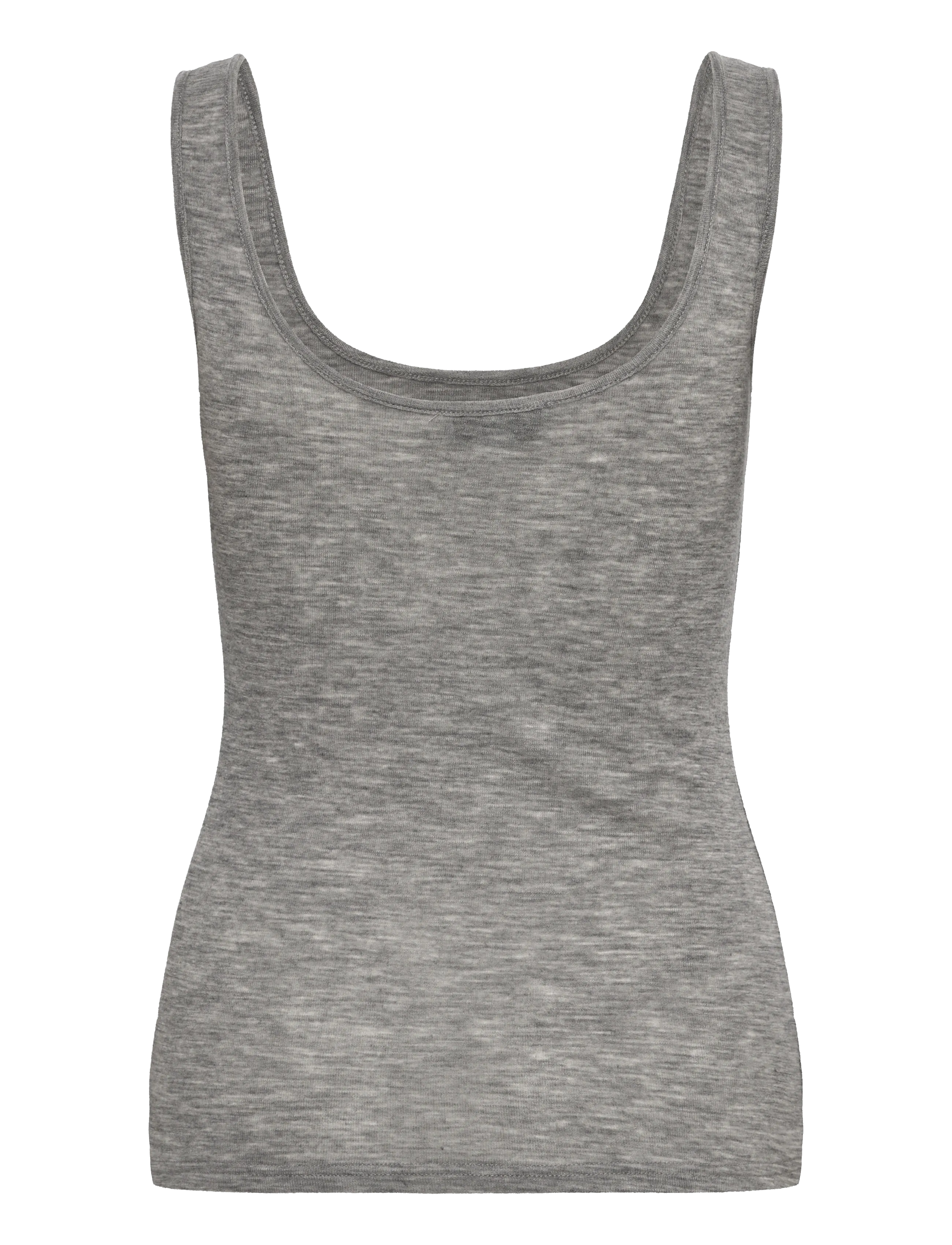 Rosemunde - RWSara Cashmere Blend SL Tank Top - light grey melange - 1