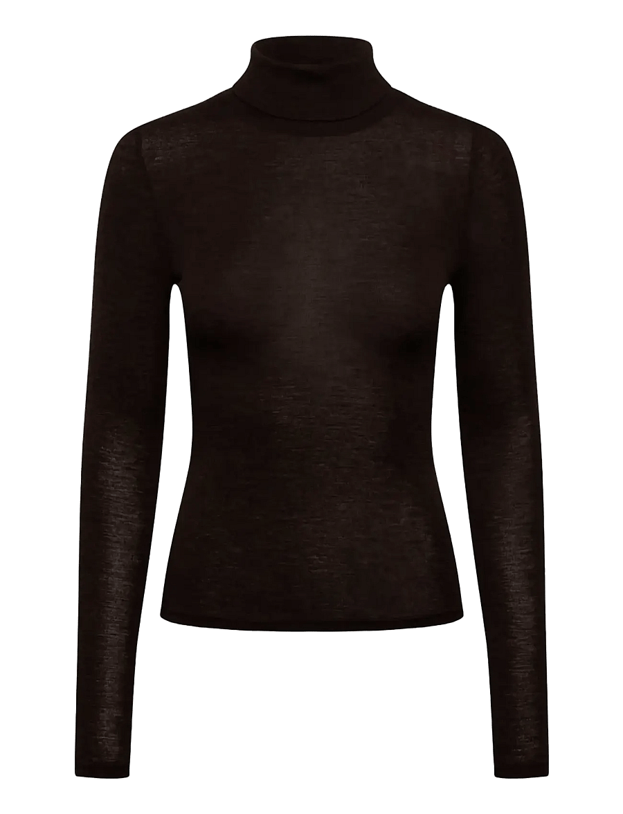 Rosemunde - RWSara Cashmere Blend LS Roll-neck - kaschmir - mole melange - 1