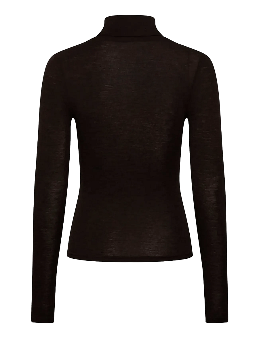 Rosemunde - RWSara Cashmere Blend LS Roll-neck - kaschmir - mole melange - 2