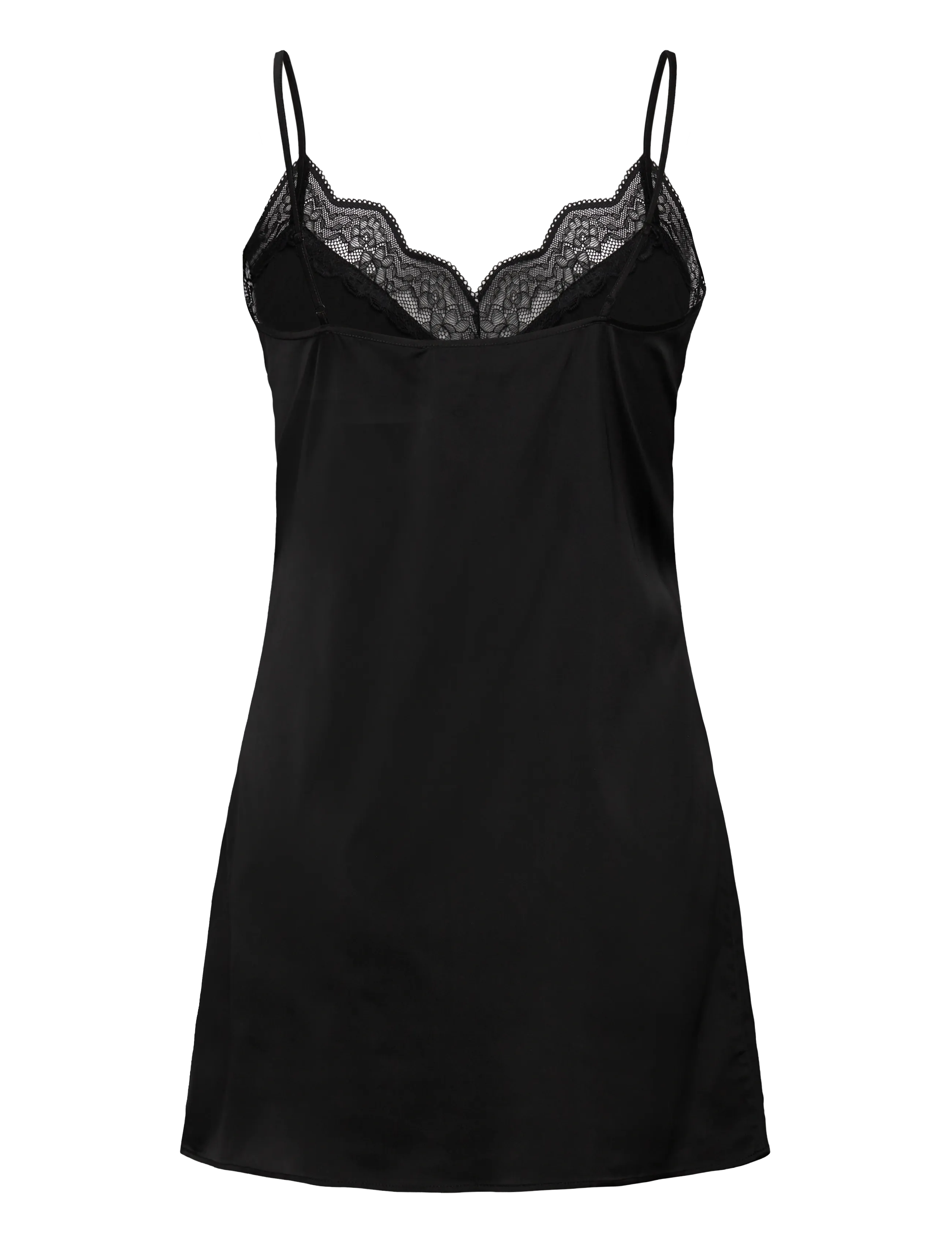 Rosemunde - RHJasmine Silk Blend SL Strap Night - nachthemden - black - 2