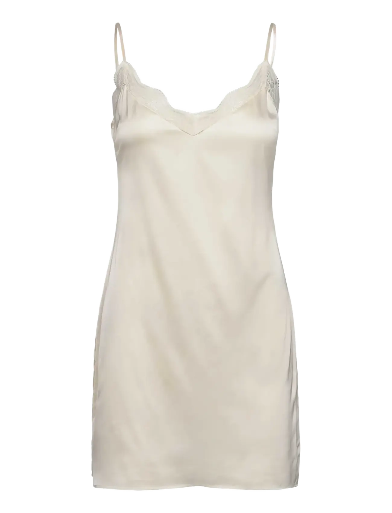 Rosemunde Rhjasmine Silk Blend Sl Strap Night, 36, Cream, Nat- Og Loungewear > Natkjoler, Dame