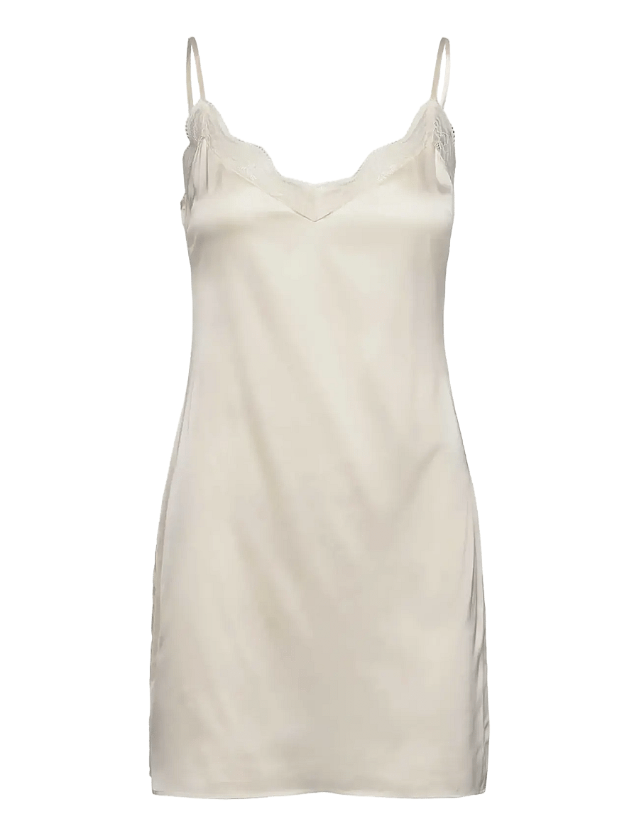 Rosemunde - RHJasmine Silk Blend SL Strap Night - nachthemden - ivory - 0