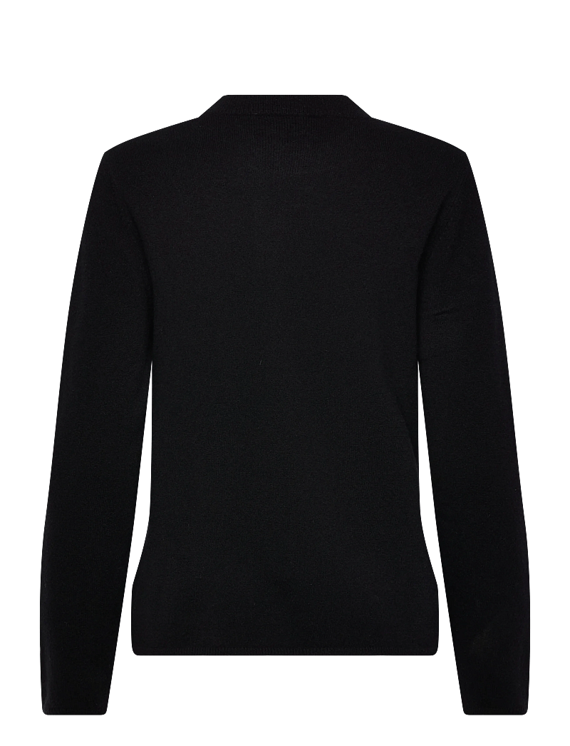Rosemunde - RWLaica Cashmere LS O-neck Pullover - kaschmir - black - 1