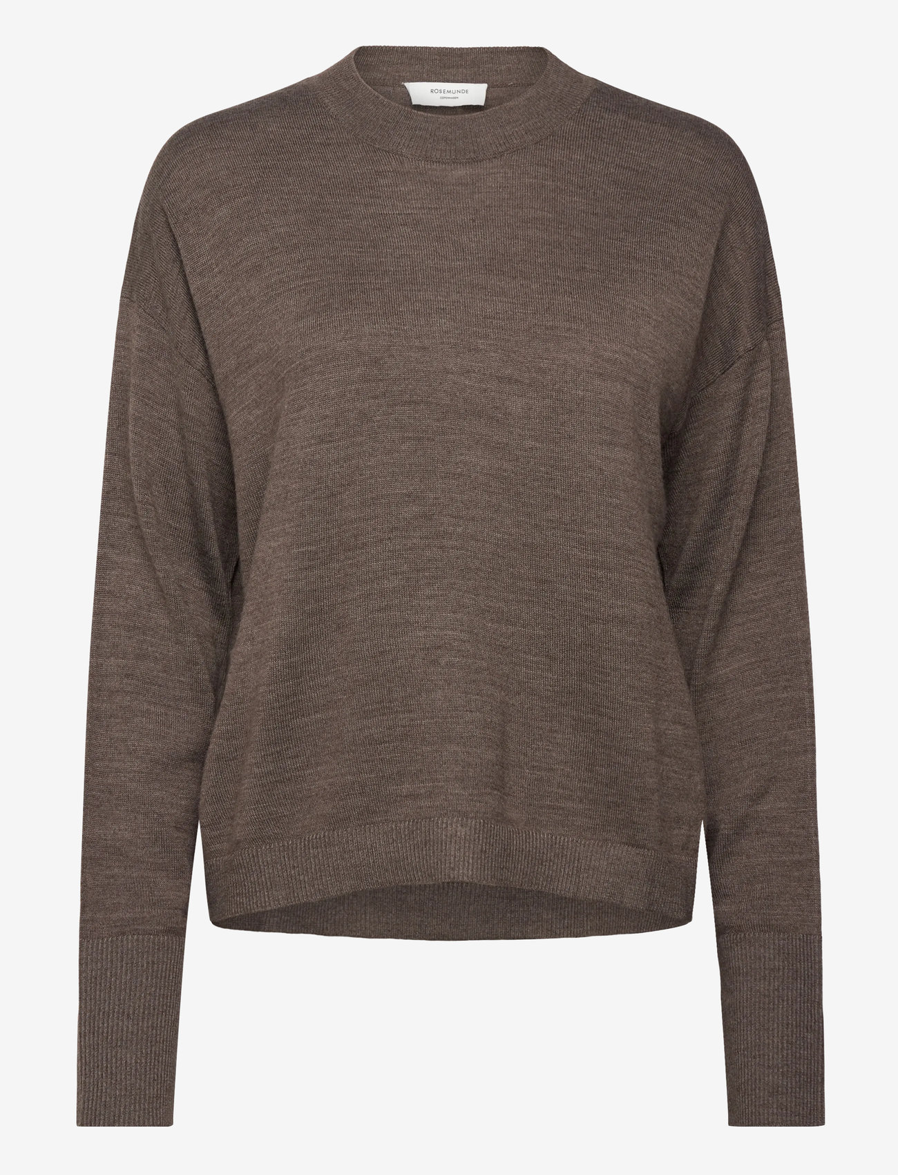 Rosemunde - RWValencia Merino Wool LS Pullover - smoke oak melange - 1