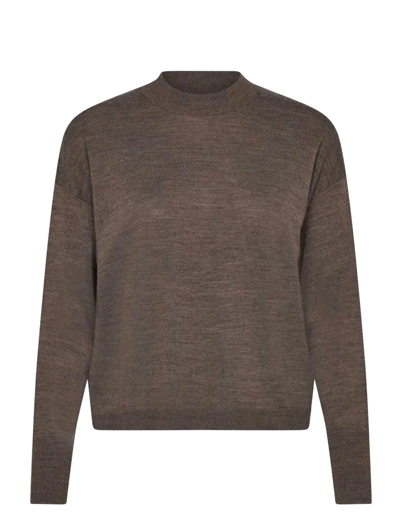 Rosemunde - RWValencia Merino Wool LS Pullover - smoke oak melange - 1