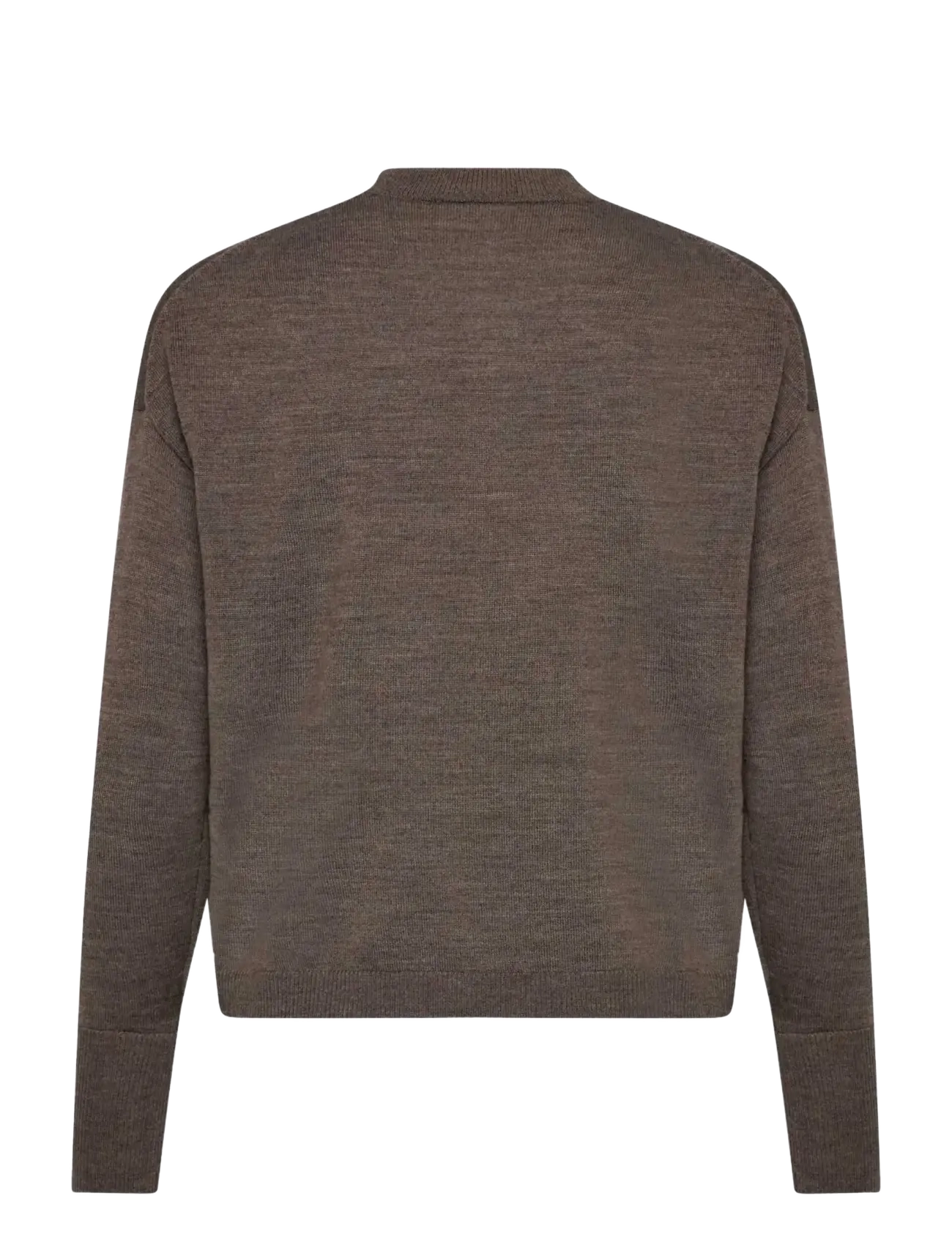 Rosemunde - RWValencia Merino Wool LS Pullover - smoke oak melange - 2