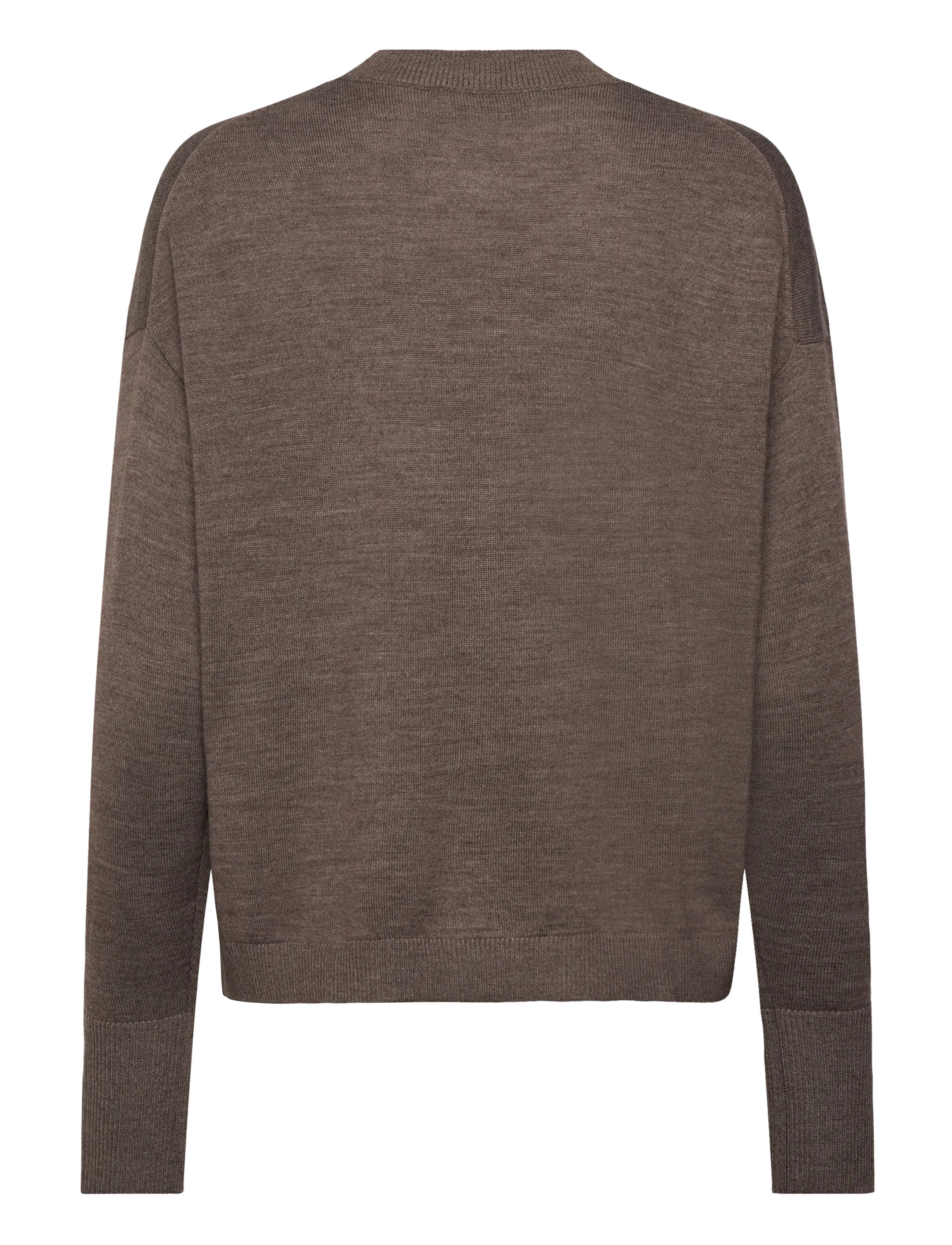 Rosemunde - RWValencia Merino Wool LS Pullover - smoke oak melange - 2