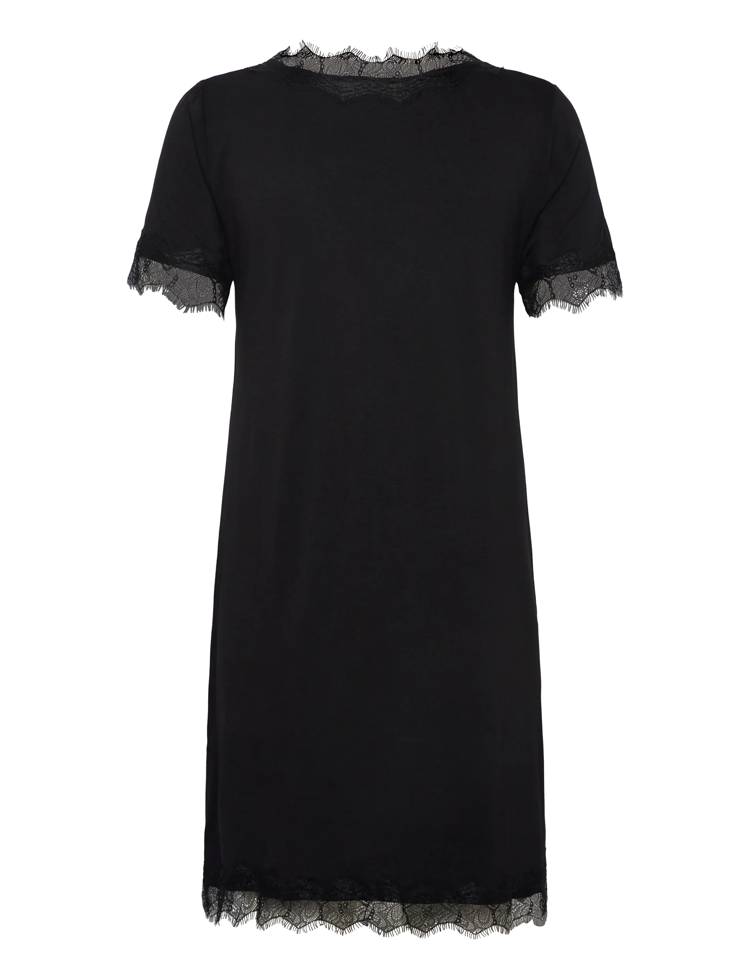 Rosemunde - RHBiarritz SS Night Dress - Öösärgid - black - 2