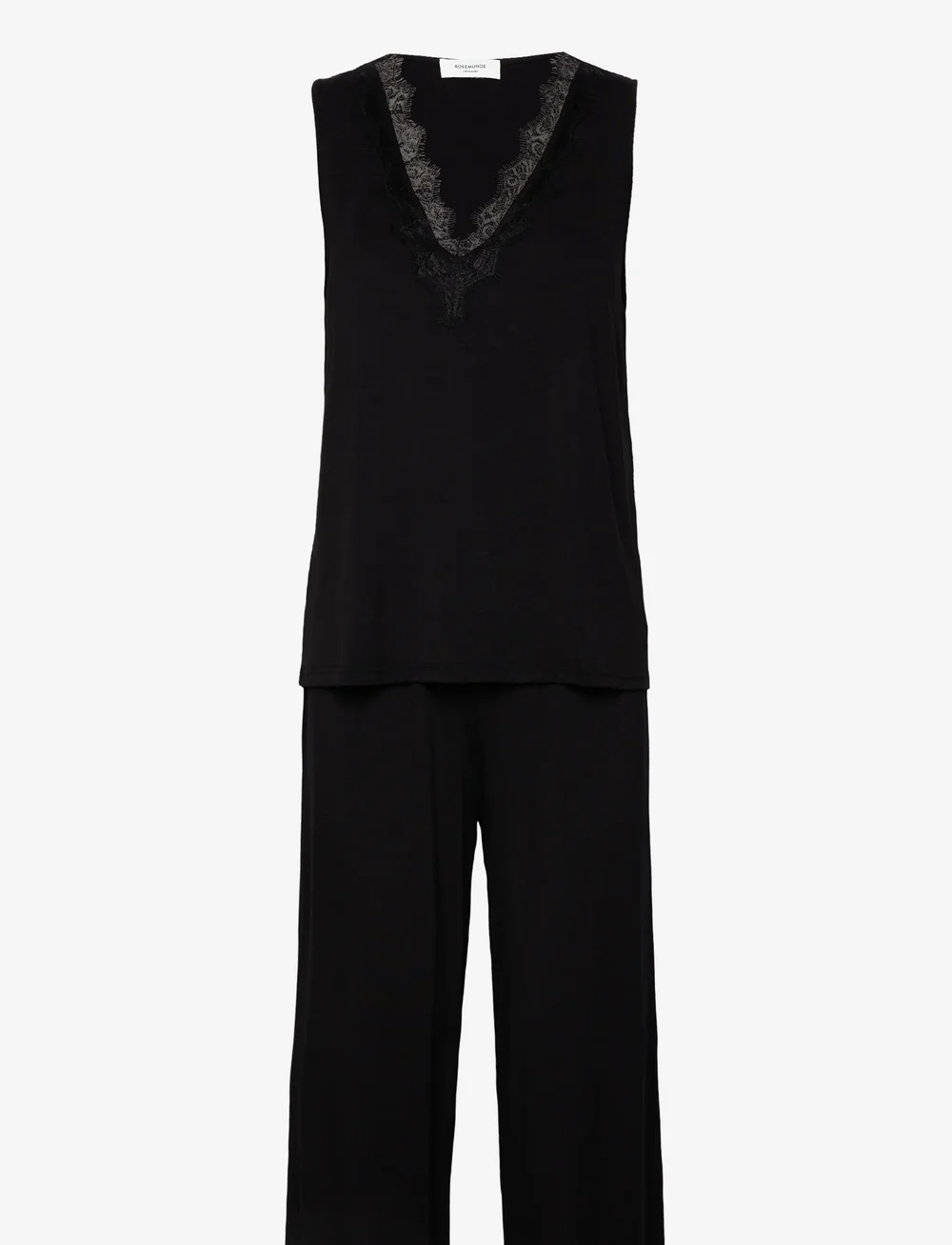 Rosemunde - RHBiarritz Jersey Night Set - pyjamas - black - 1