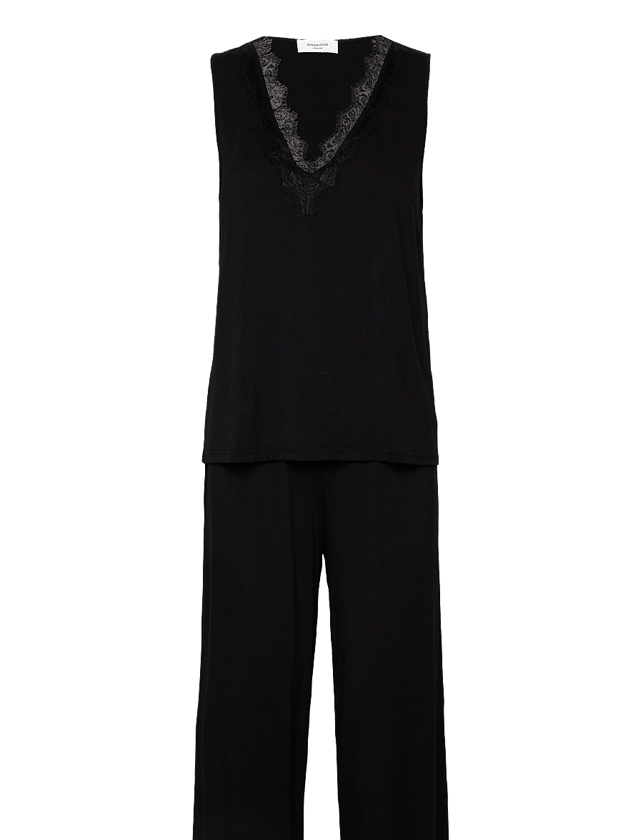Rosemunde - RHBiarritz Jersey Night Set - pyjamas - black - 1