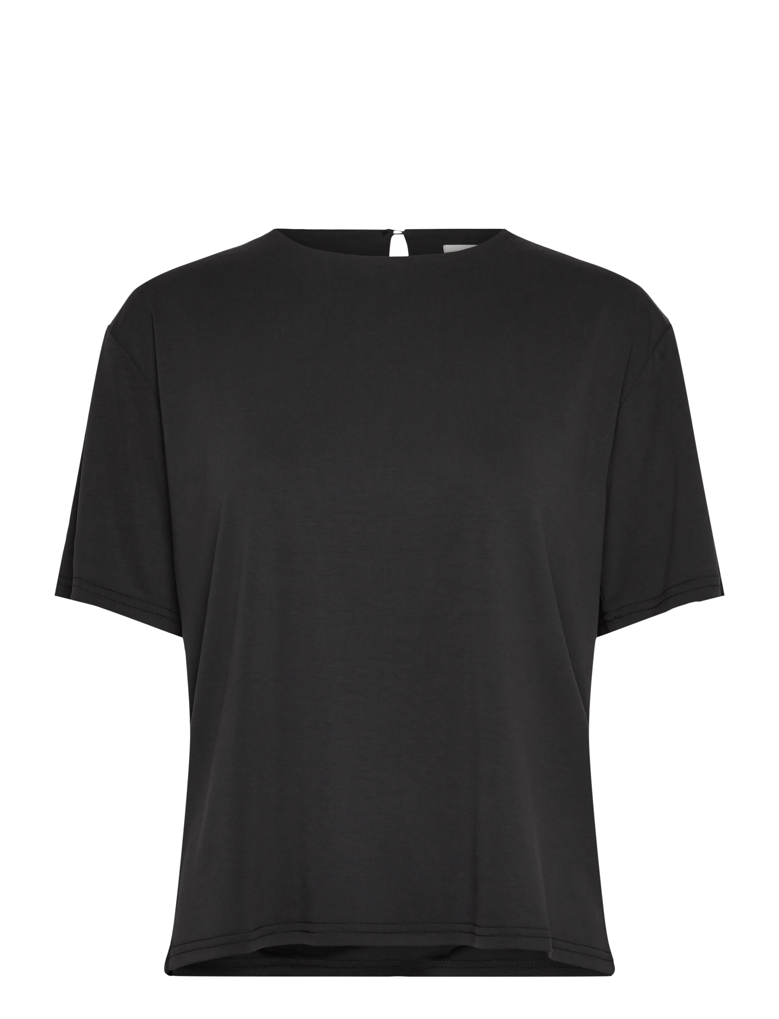 Rosemunde RWElma Modal SS Boxy T-shirt - Kläder - BLACK / black