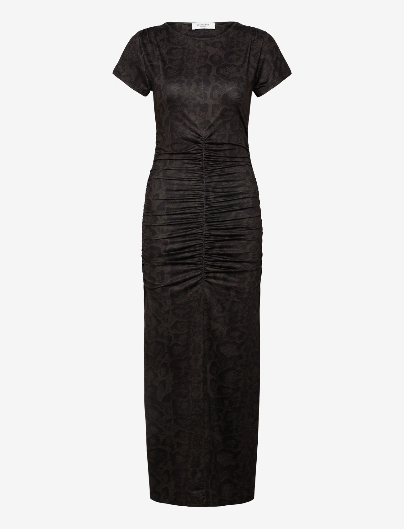 Rosemunde - RWBillie Capsleeve Long Dress - maxi kjoler - brown snake print - 1