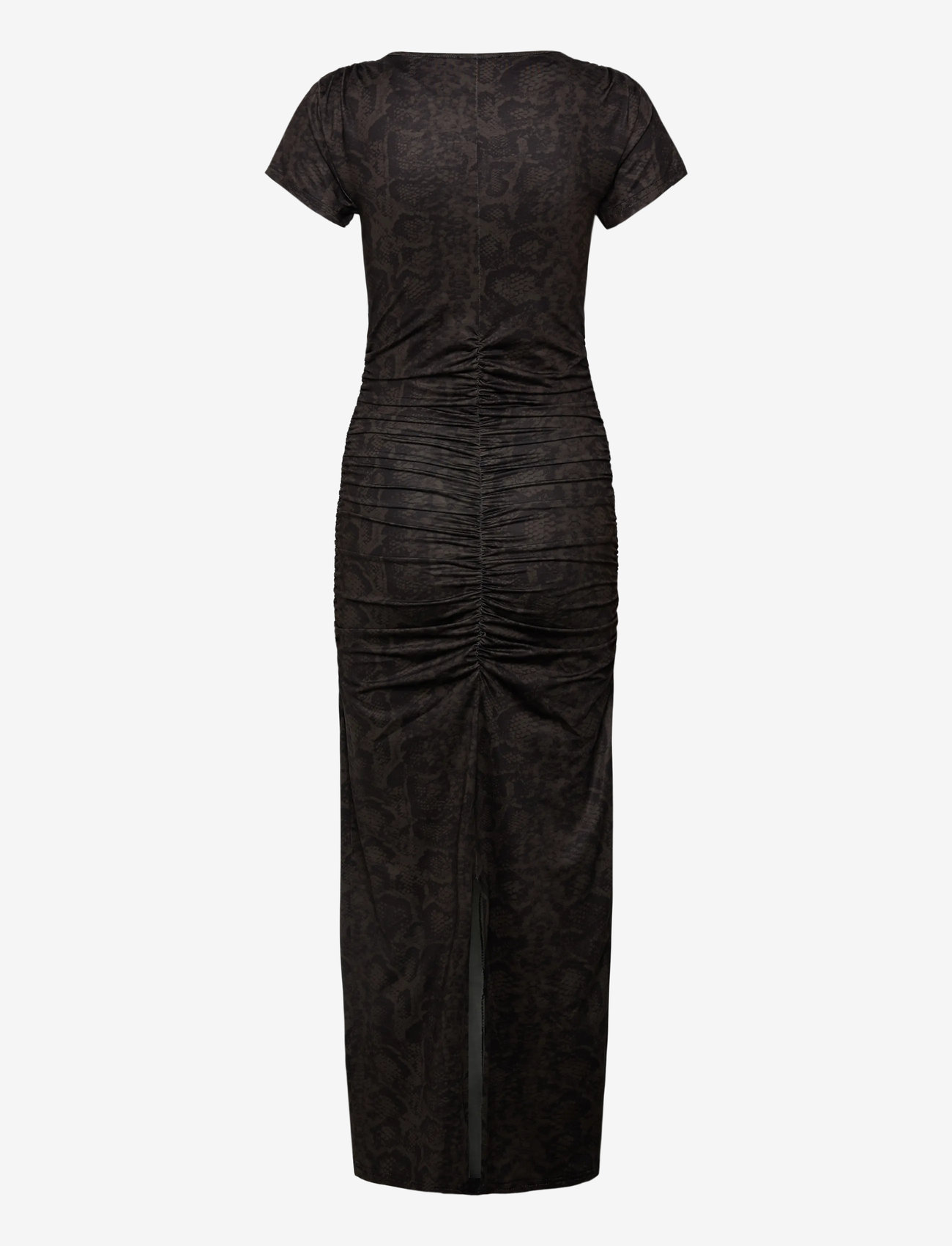 Rosemunde - RWBillie Capsleeve Long Dress - maxi kjoler - brown snake print - 2