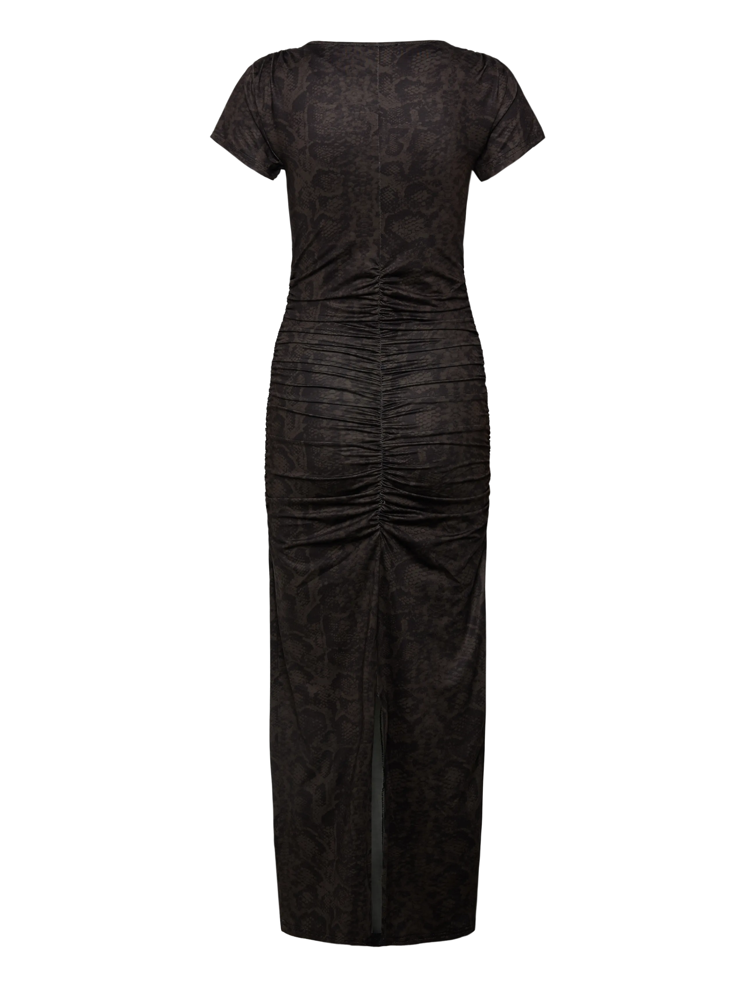 Rosemunde - RWBillie Capsleeve Long Dress - maxi kjoler - brown snake print - 2