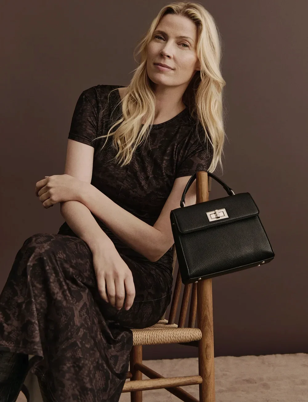 Rosemunde - RWBillie Capsleeve Long Dress - maxi kjoler - brown snake print - 3