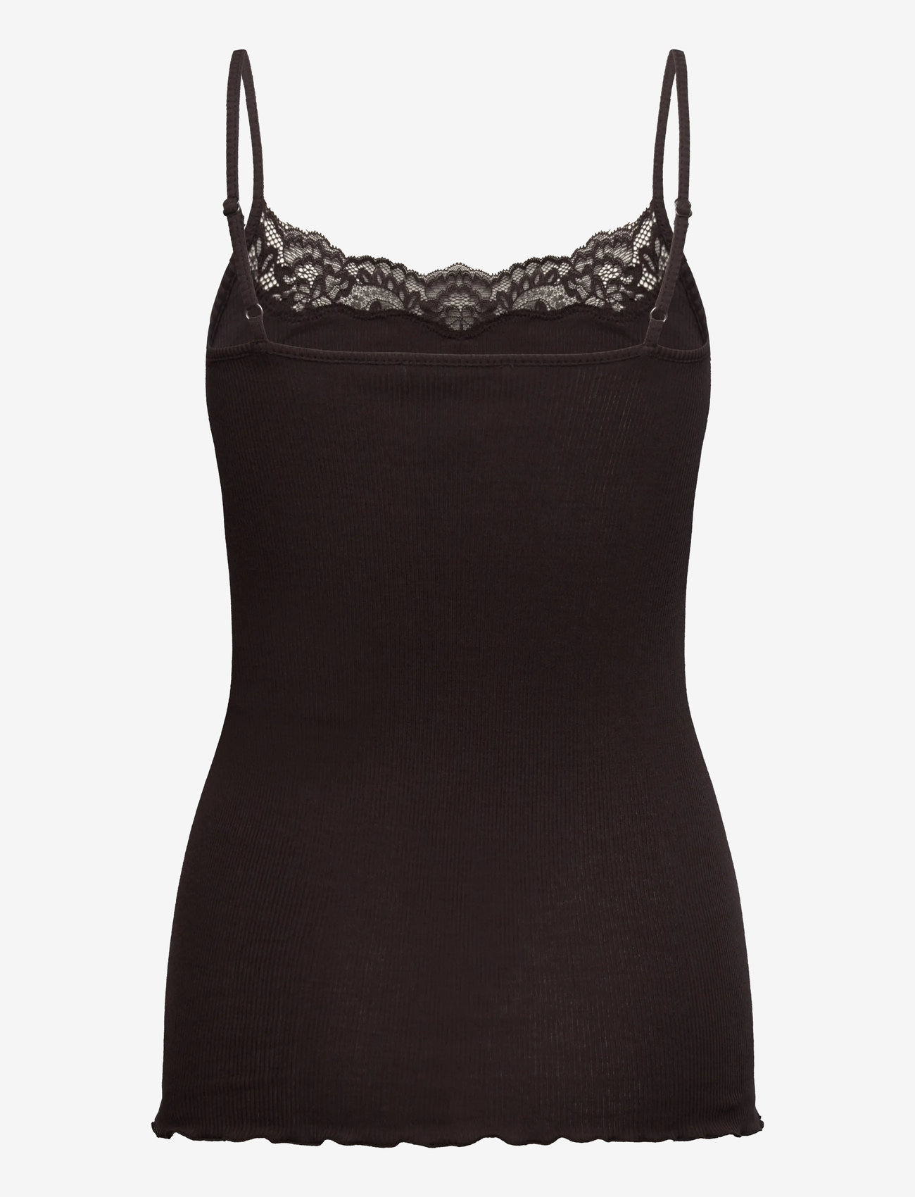 Rosemunde - RWBernadine Organic SL Strap Lace T - tanktops - ganache - 1