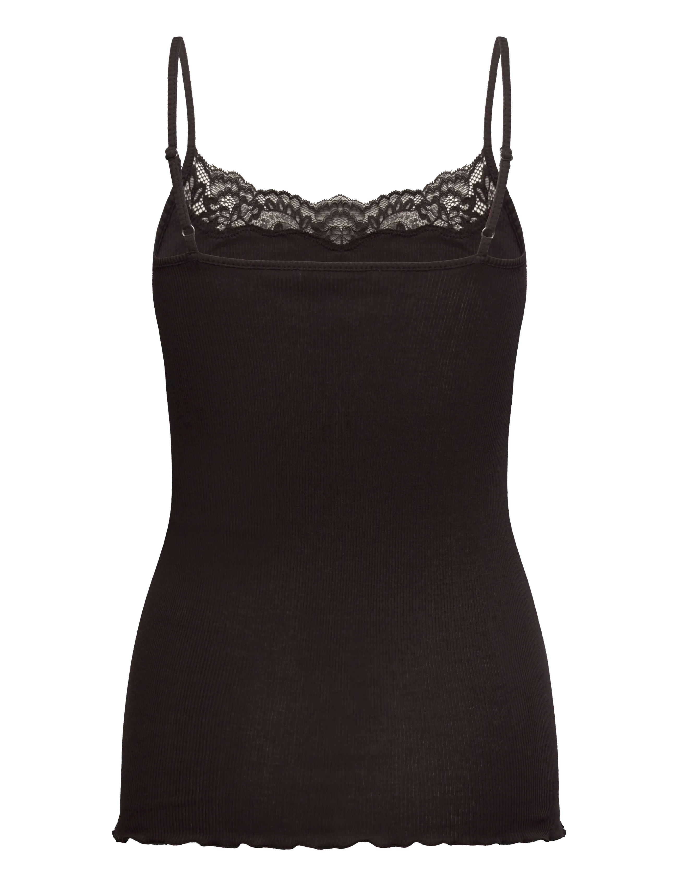 Rosemunde - RWBernadine Organic SL Strap Lace T - tanktops - ganache - 1