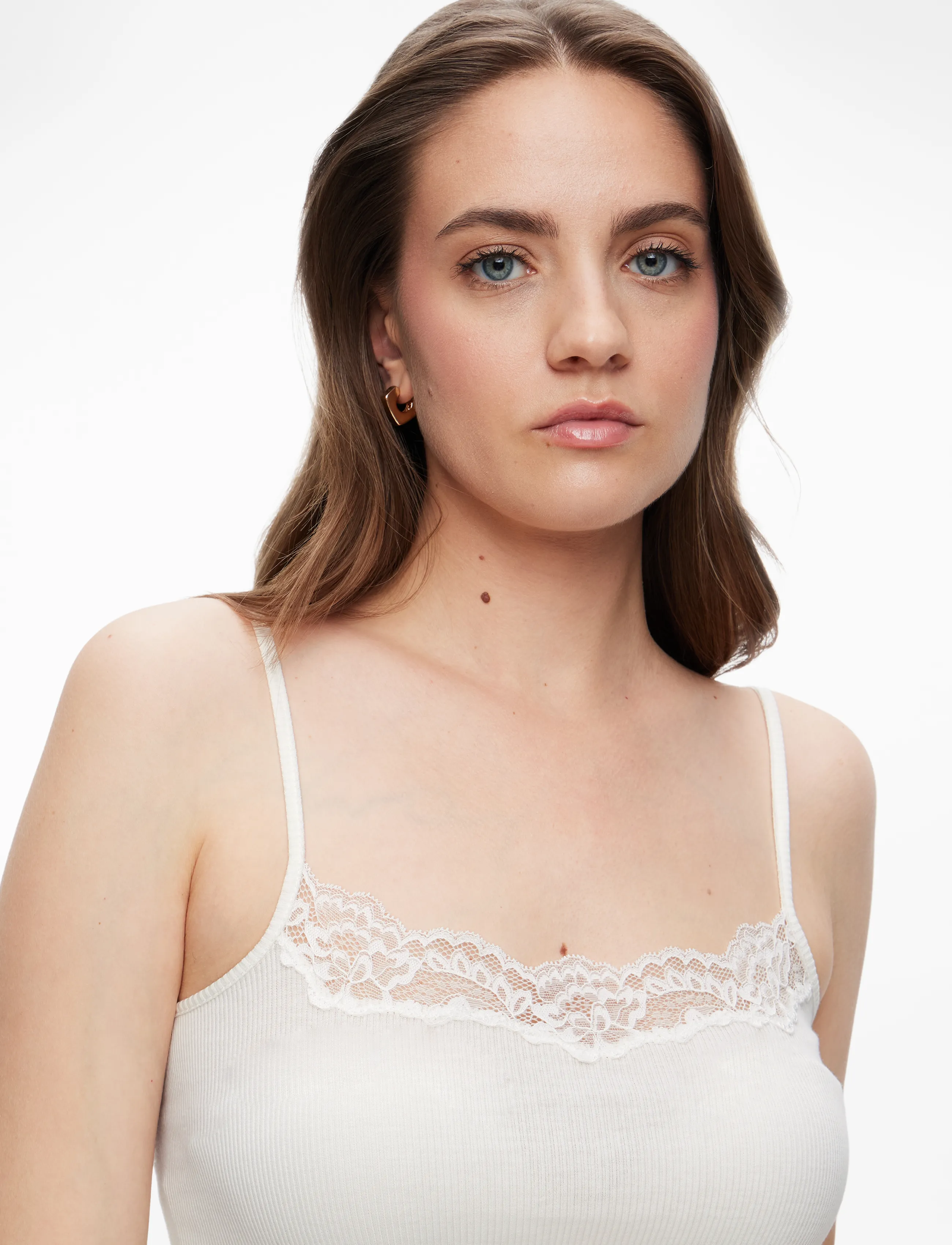 Rosemunde Rwbernadine Organic Sl Strap Lace T linnen dam – bild 8