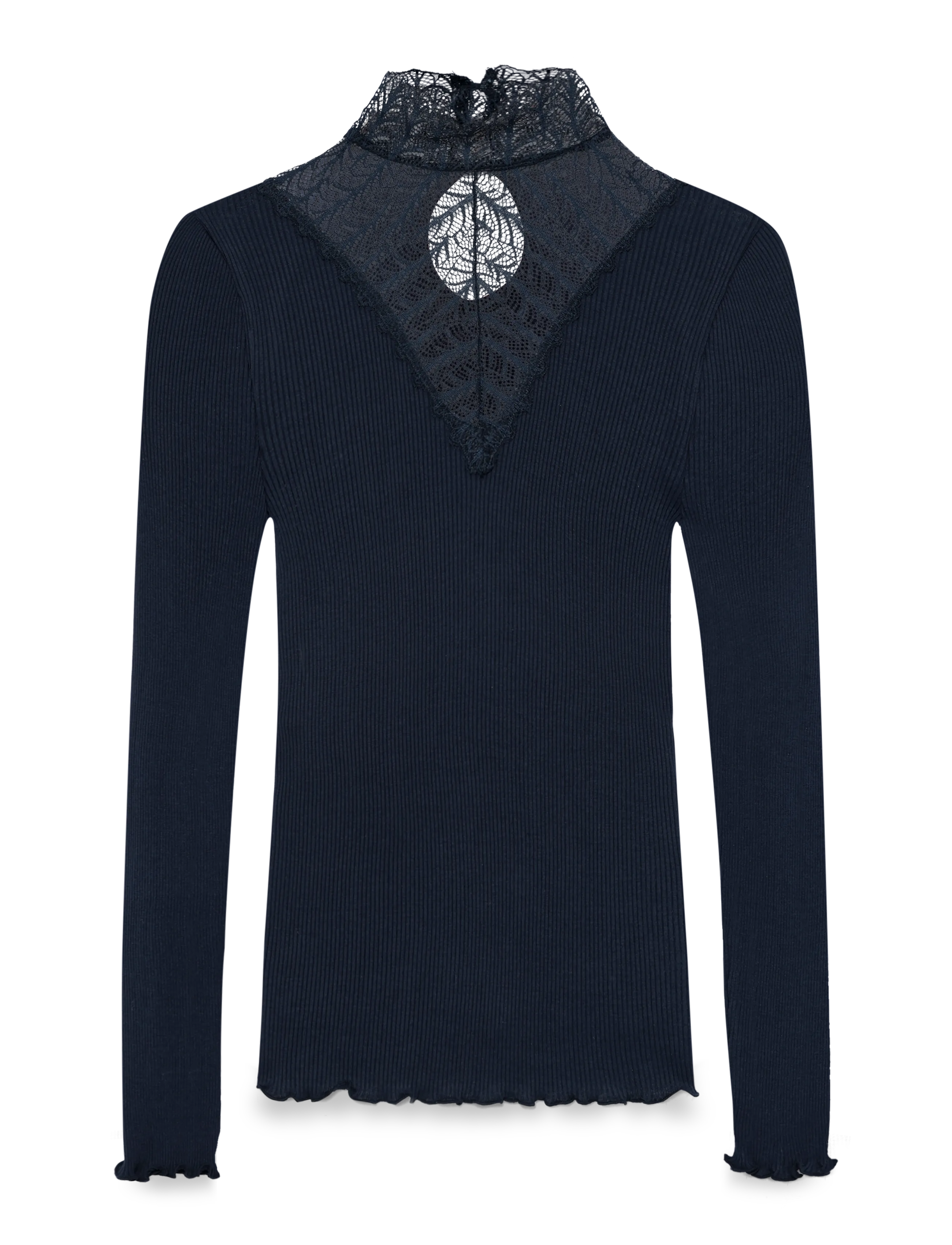 ROSEMUNDE Rwbeatha Silk Ls Strickjacke T-Shirt Navy - XS - Damen