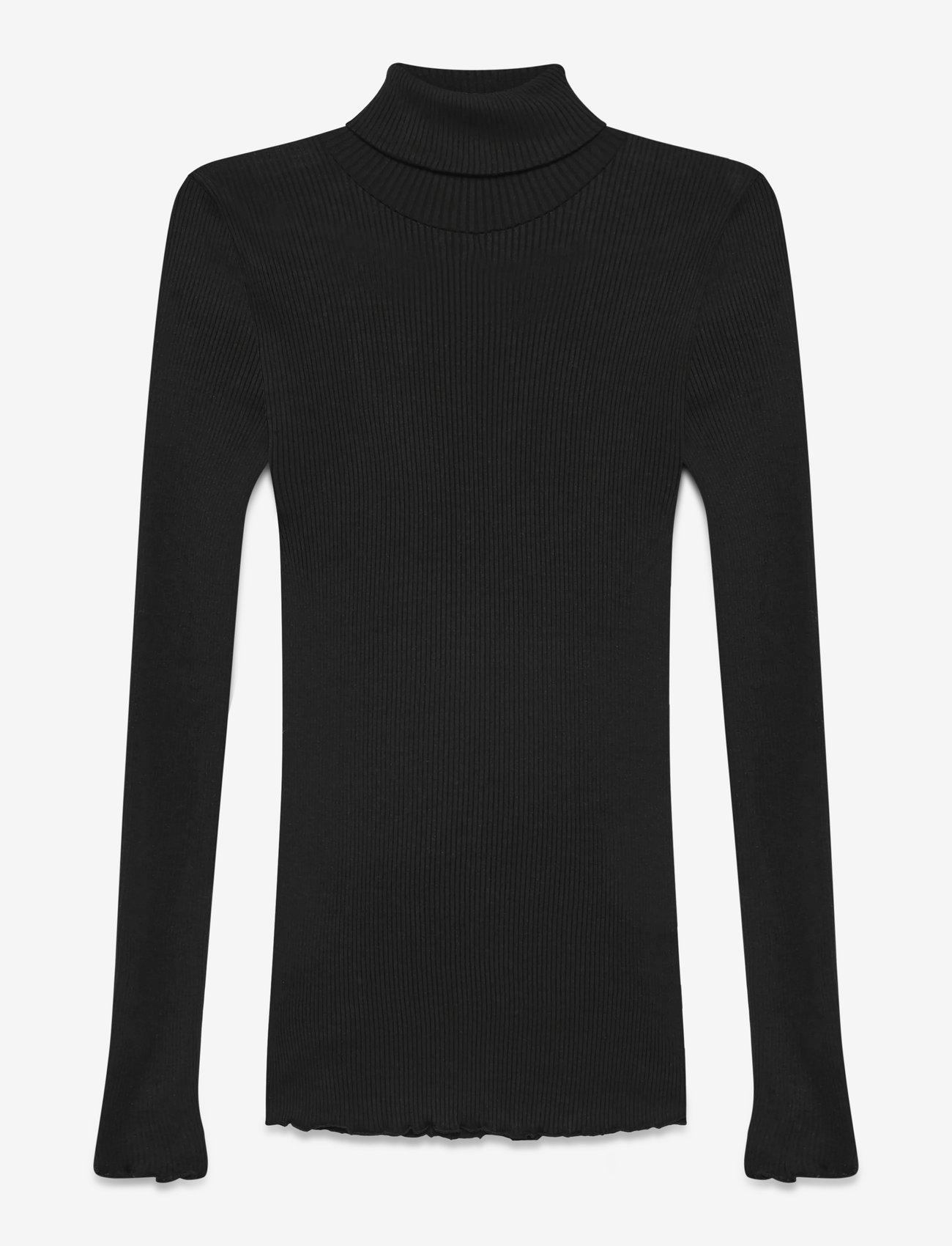 Rosemunde - RWBeatha Silk LS Rollneck T-shirt - rullekraver - black - 1