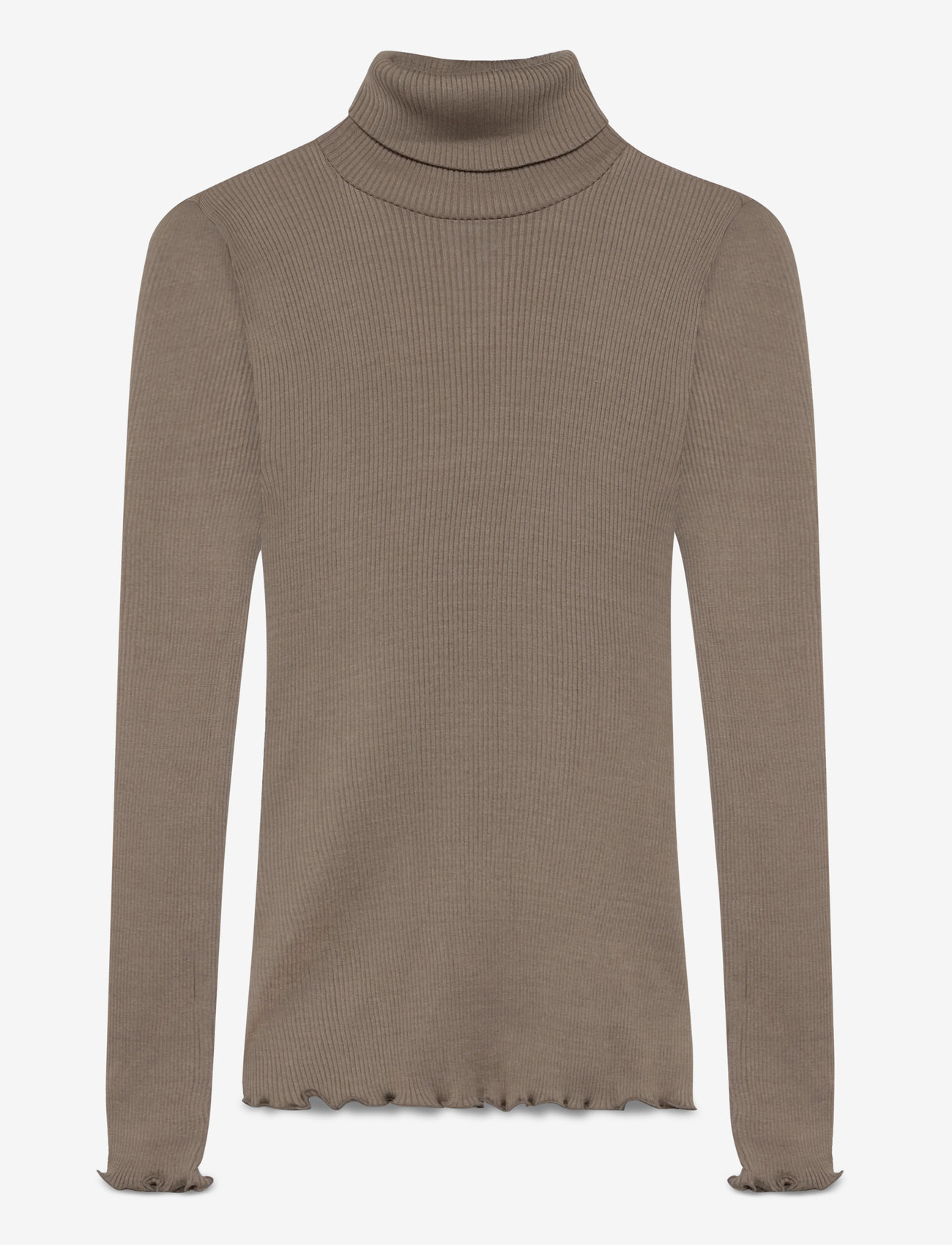 Rosemunde - RWBeatha Silk LS Rollneck T-shirt - rollkragenpullover - falcon - 1