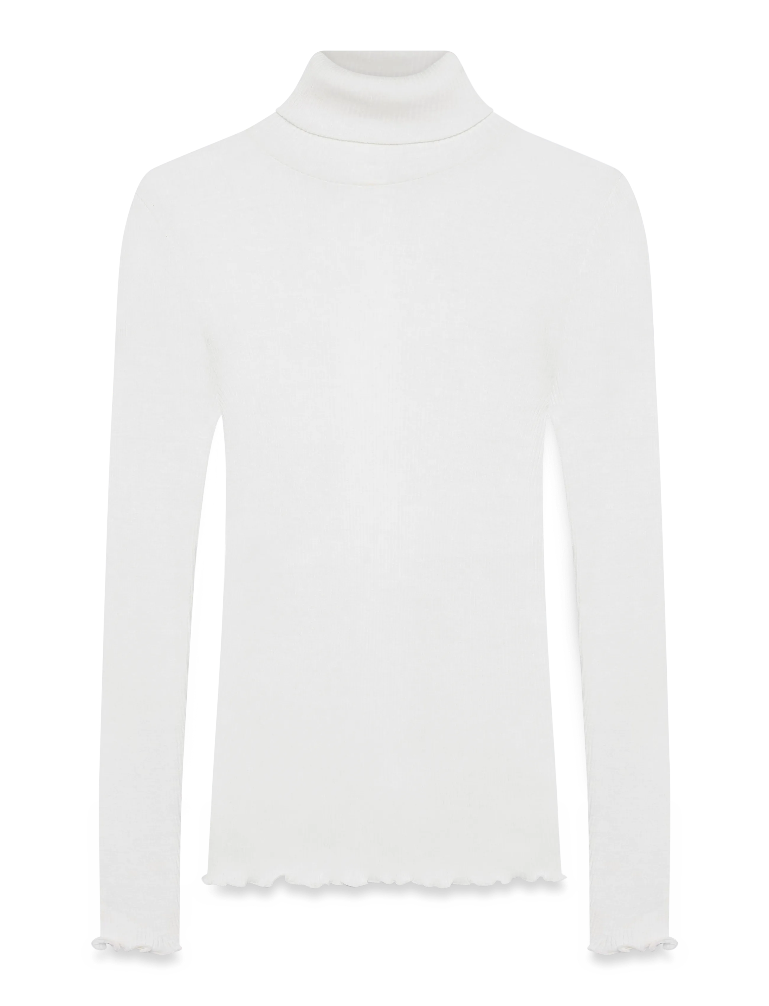 Rosemunde RWBeatha Silk LS Rollneck T-shirt - Clothing - IVORY / cream