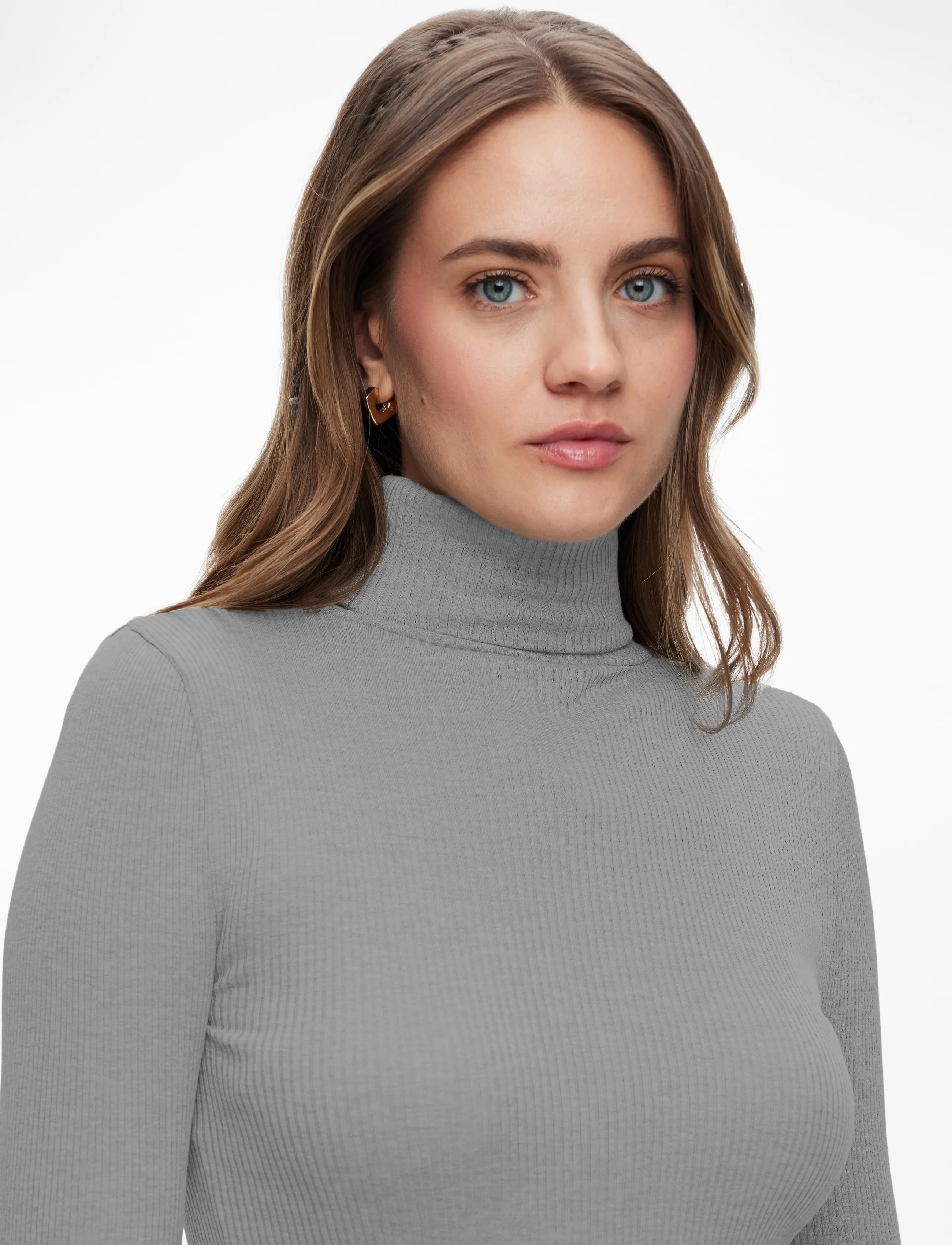 Rosemunde Rwbeatha Silk Ls Rollneck T-Shirt dam – bild 8