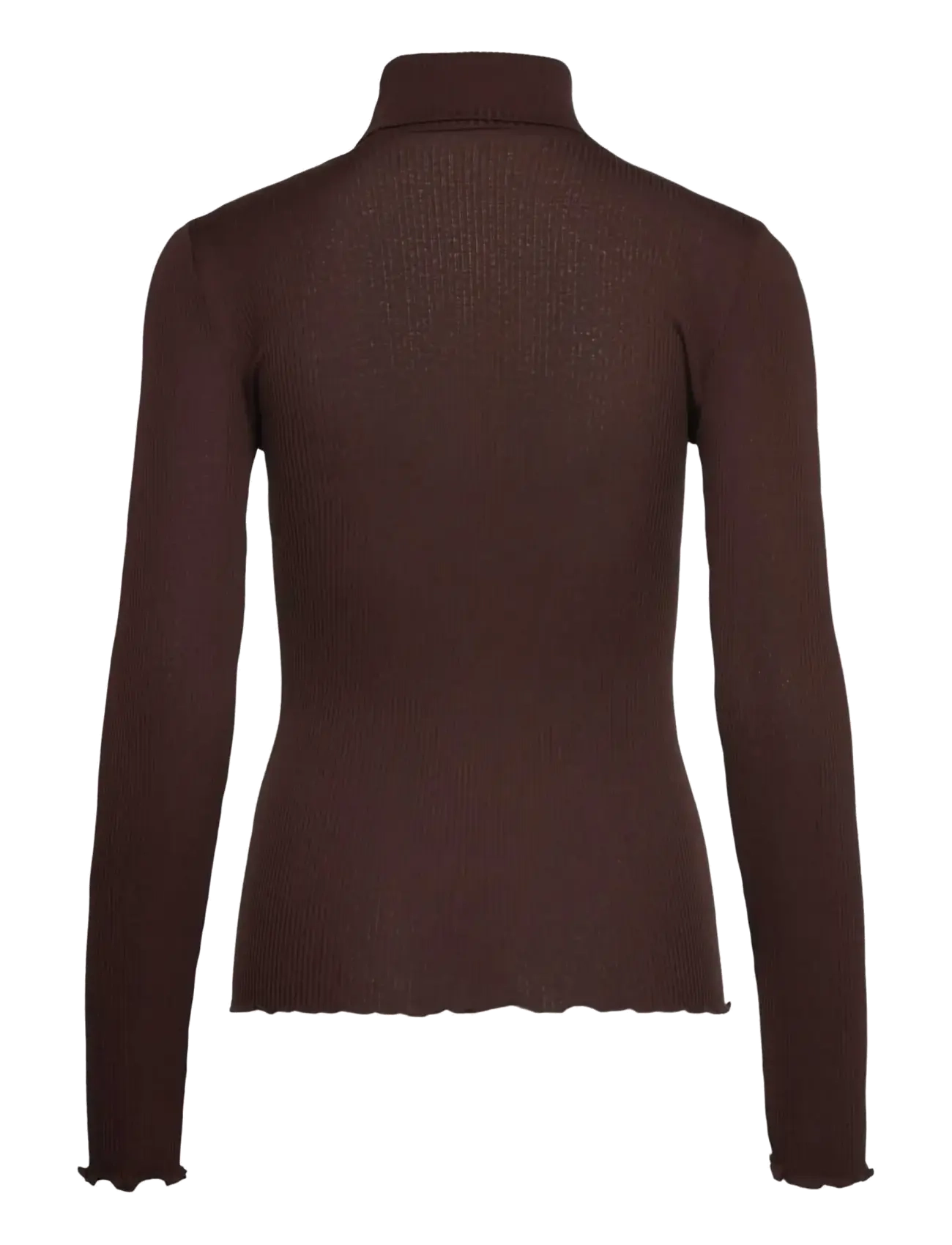 Rosemunde - RWBeatha Silk LS Rollneck T-shirt - langærmede toppe - mole - 1