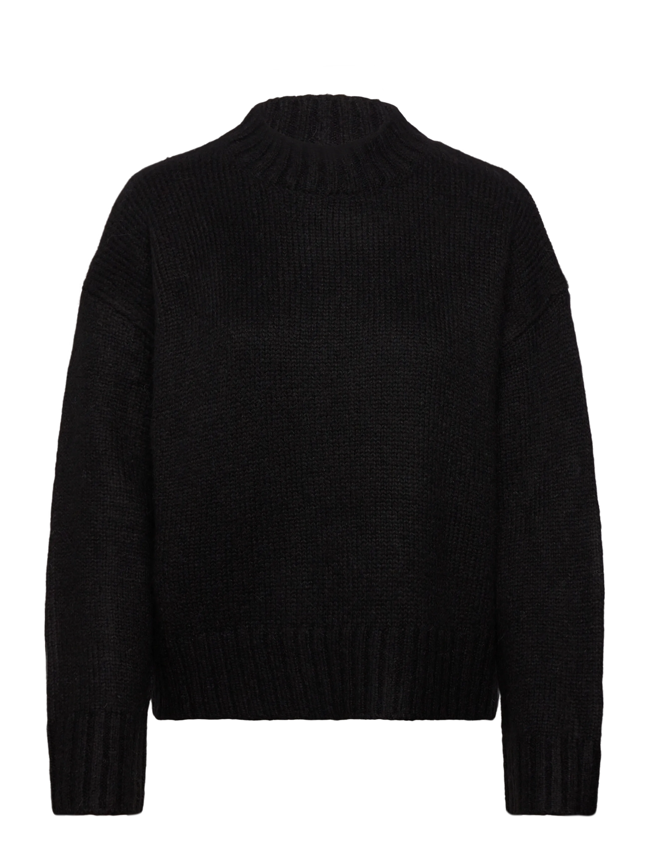 Rosemunde Rwtulip Wool Blend Ls Turtleneck Pl, L, Knitwear, Schwarz - Jumpers, Frauen