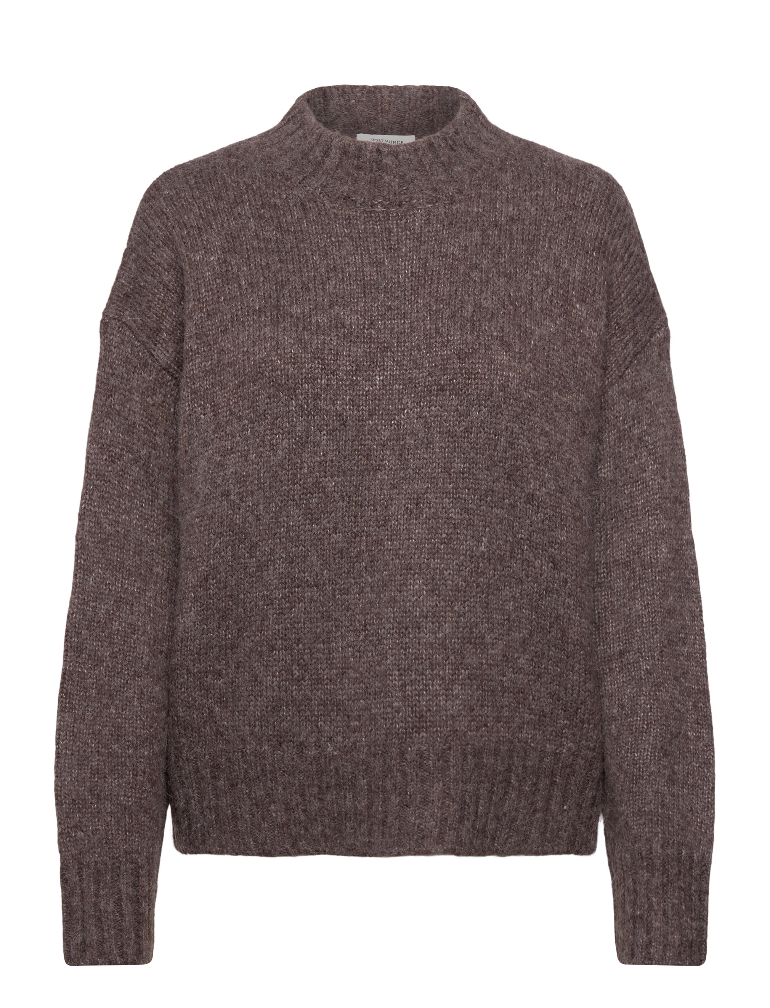 Rosemunde Rwtulip Wool Blend Ls Turtleneck Pl, L, Knitwear, Grau - Jumpers, Frauen