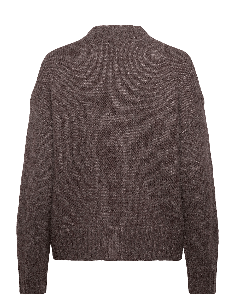 Rosemunde - RWTulip Wool Blend LS Turtleneck Pl - pullover - brown grey mel - 1