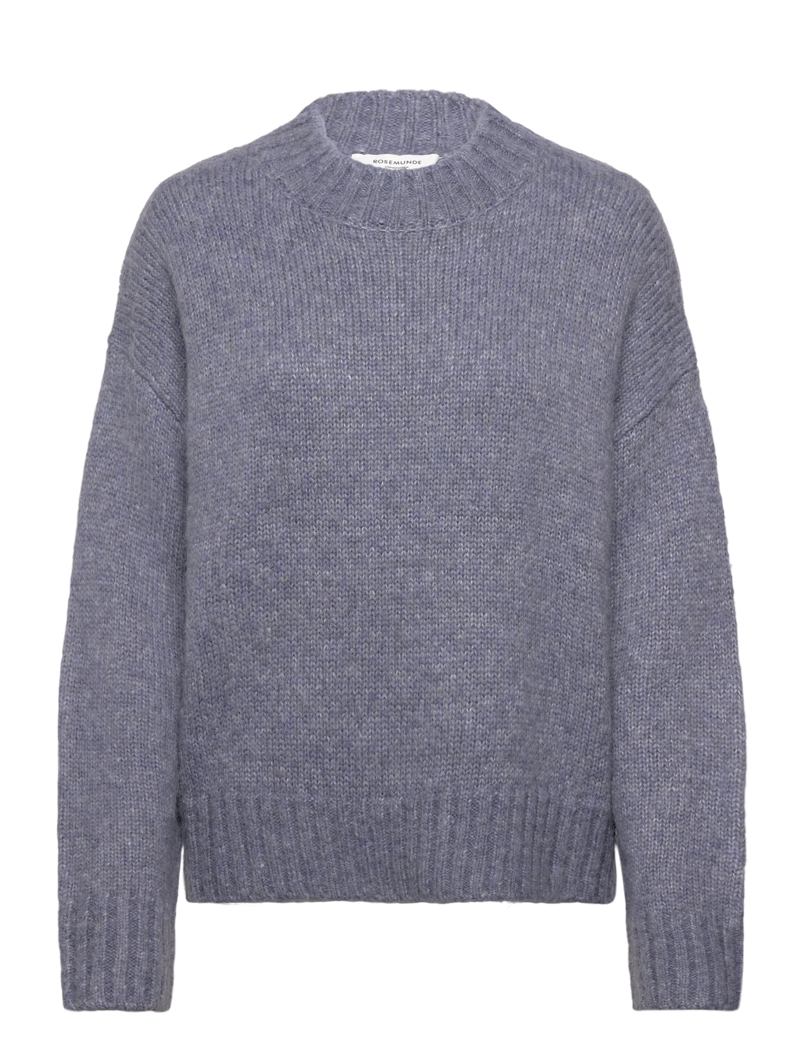 Rosemunde Rwtulip Wool Blend Ls Turtleneck Pl, L, Knitwear, Grau - Jumpers, Frauen