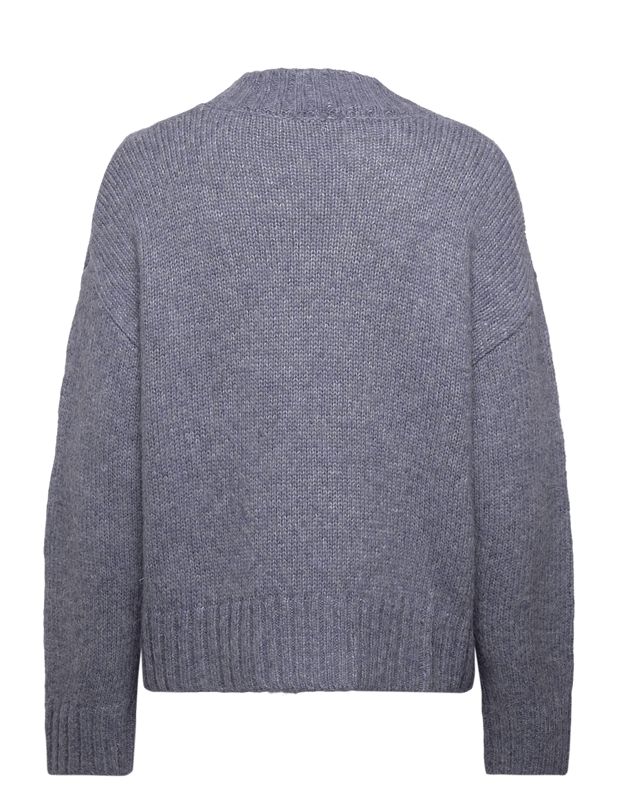 Rosemunde - RWTulip Wool Blend LS Turtleneck Pl - striktrøjer - infinity melange - 1