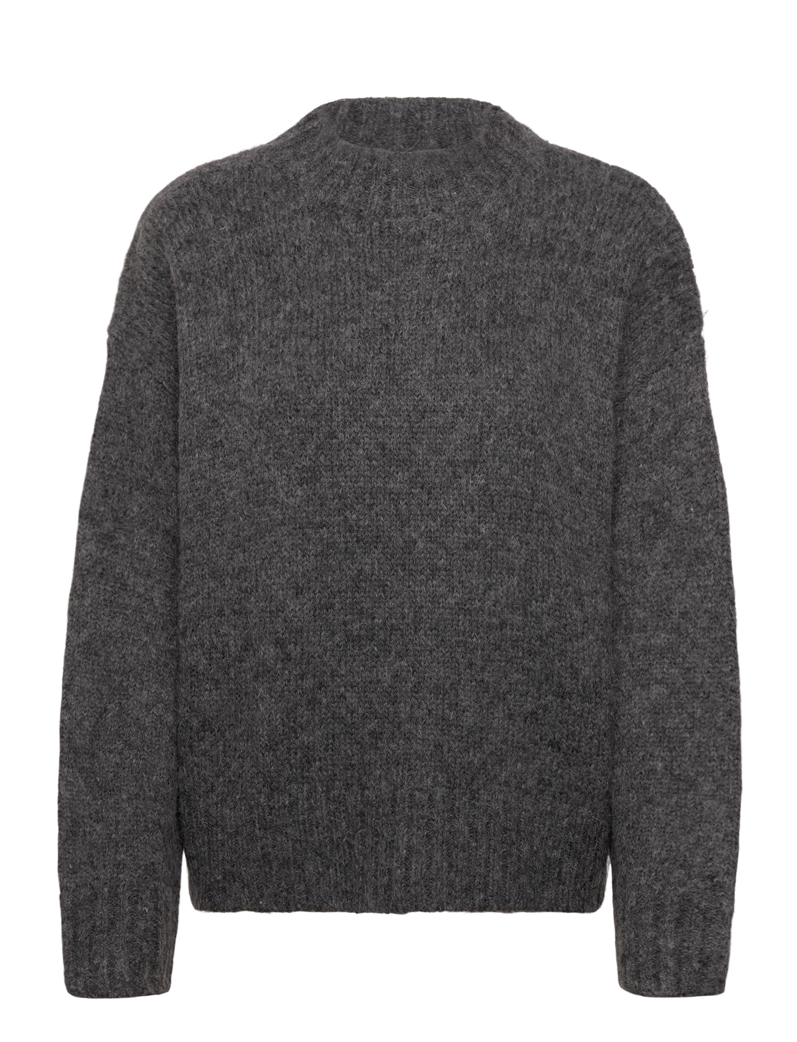 Rosemunde RWTulip Wool Blend LS Turtleneck Pl - Strickmode - MEDIUM GREY MELANGE / grey