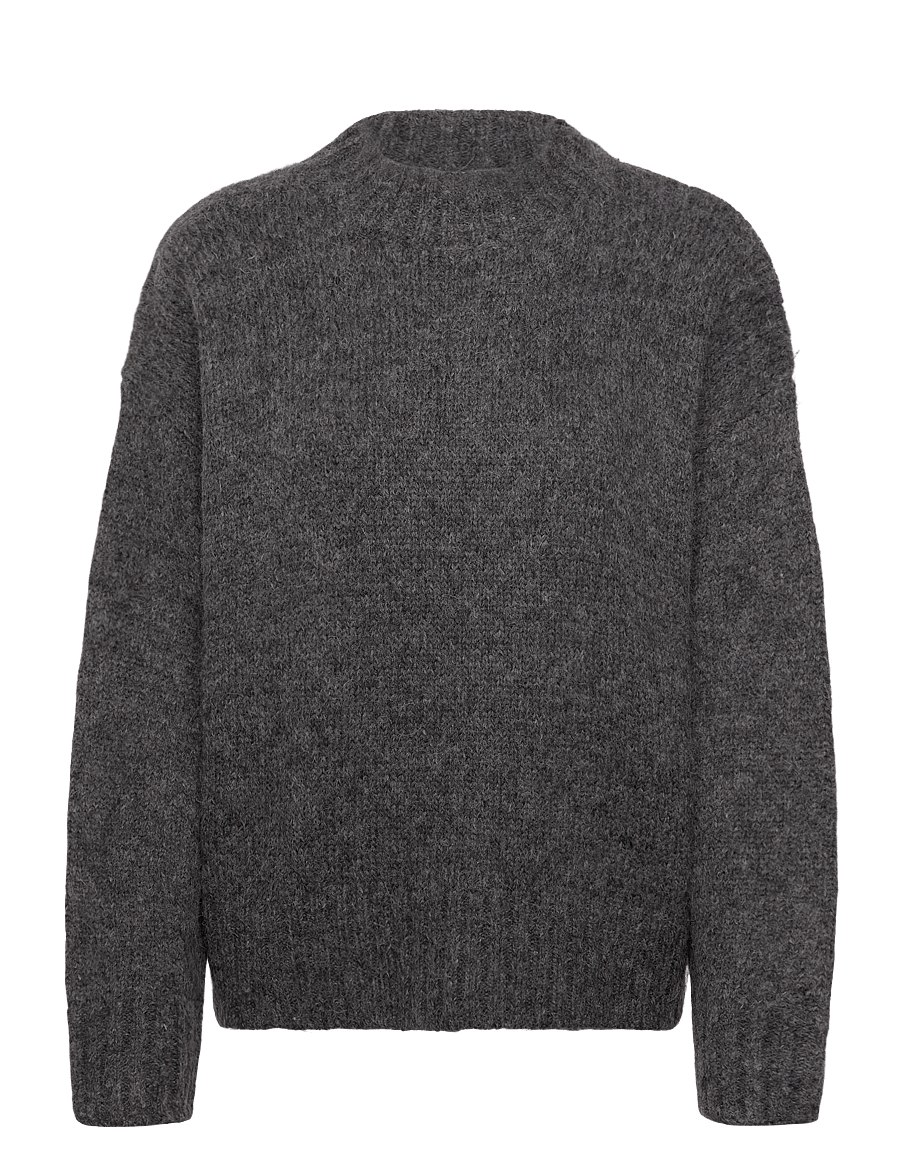 Rosemunde - RWTulip Wool Blend LS Turtleneck Pl - kampsunid - medium grey melange - 0